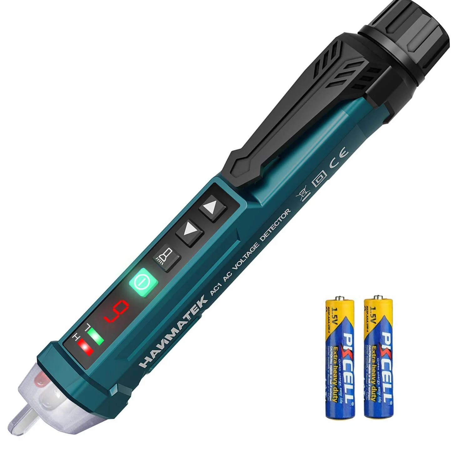 Bezdotykowy czujnik napięcia, regulowana czułość HANMATEK AC1, wyświetlacz LCD, latarka LED, podwójny zasięg 12 V/48 V-1000 V
