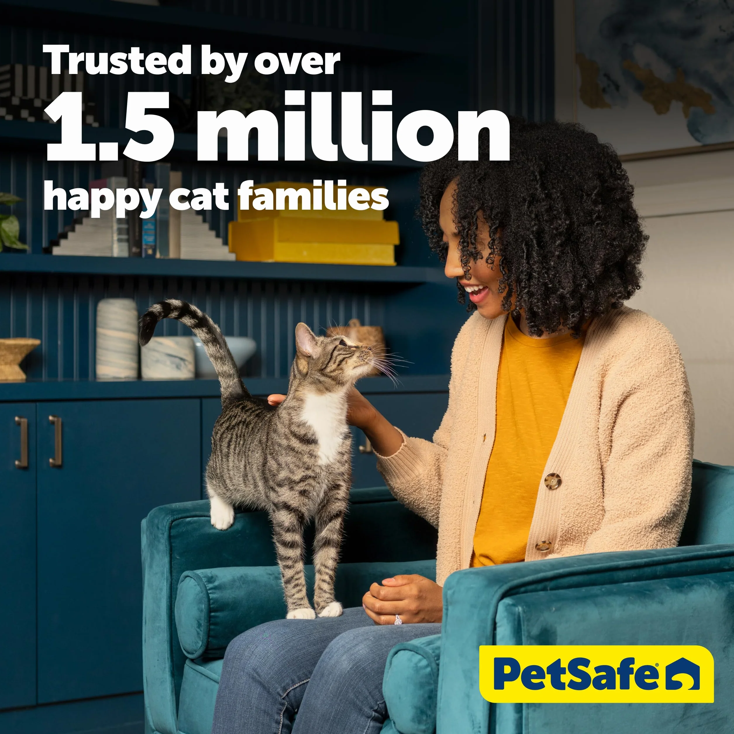 PetSafe ScoopFree Premium Nieklejący Kryształowy Żwirek dla Kotów - Kontrola Zapachu, Niskie Rozprzestrzenianie, Bezpyłowy - Premium Niebieski, 2-Pak