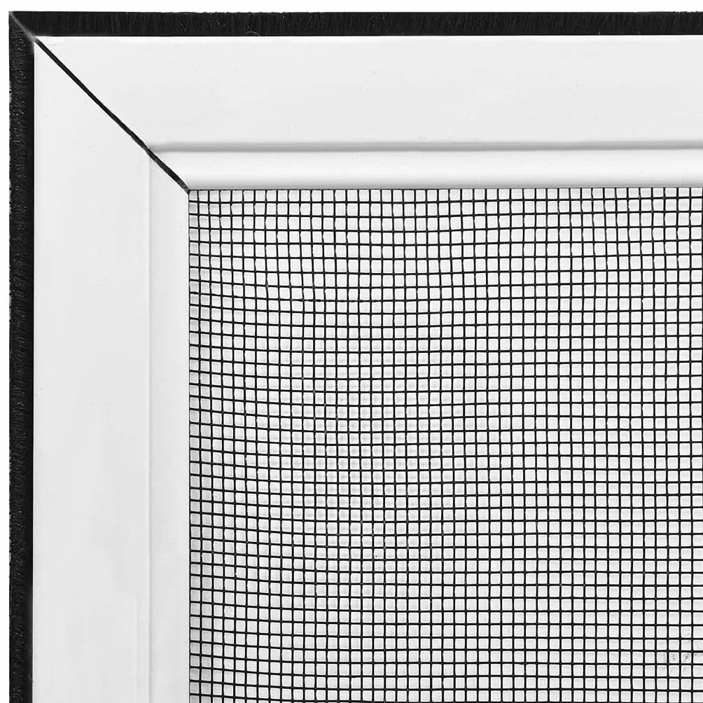 vidaXL Rozsuwana moskitiera okienna, biała, (75-143)x50 cm