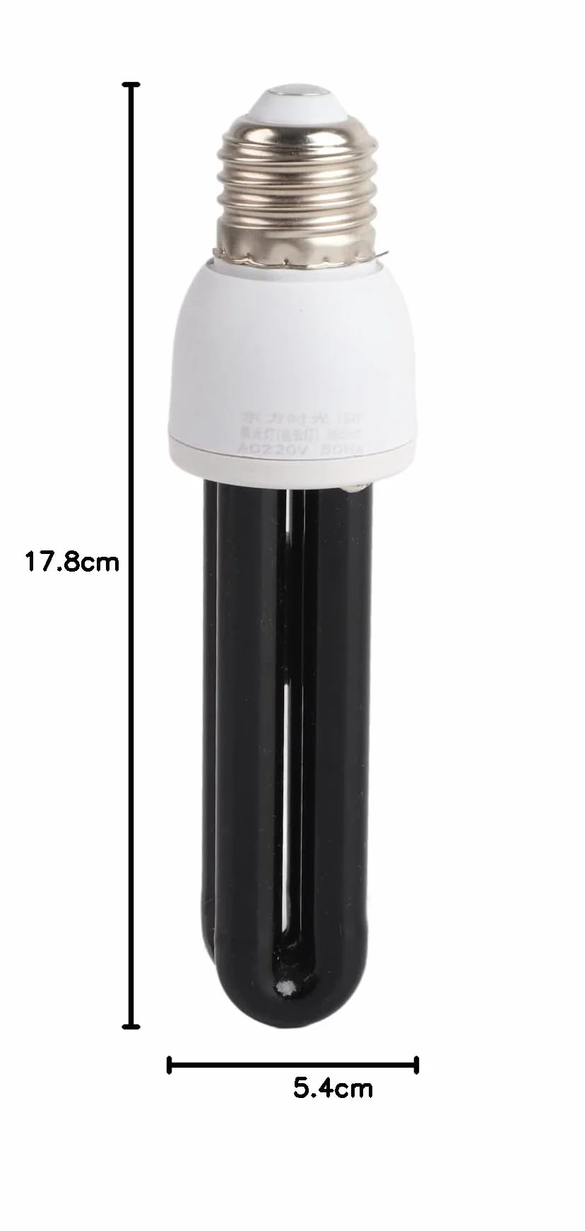 E27 UV CFL żarówka 15W czarne światło fluorescencyjne do zabijania szkodników