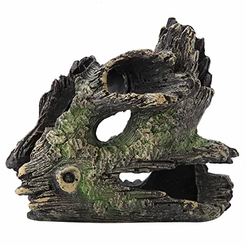 Akwarium Driftwood Dekoracja Pień drzewa żywicznego do akwarium Shrimp Nest Shuttle Finder Hippie Shelter (ST-004C)