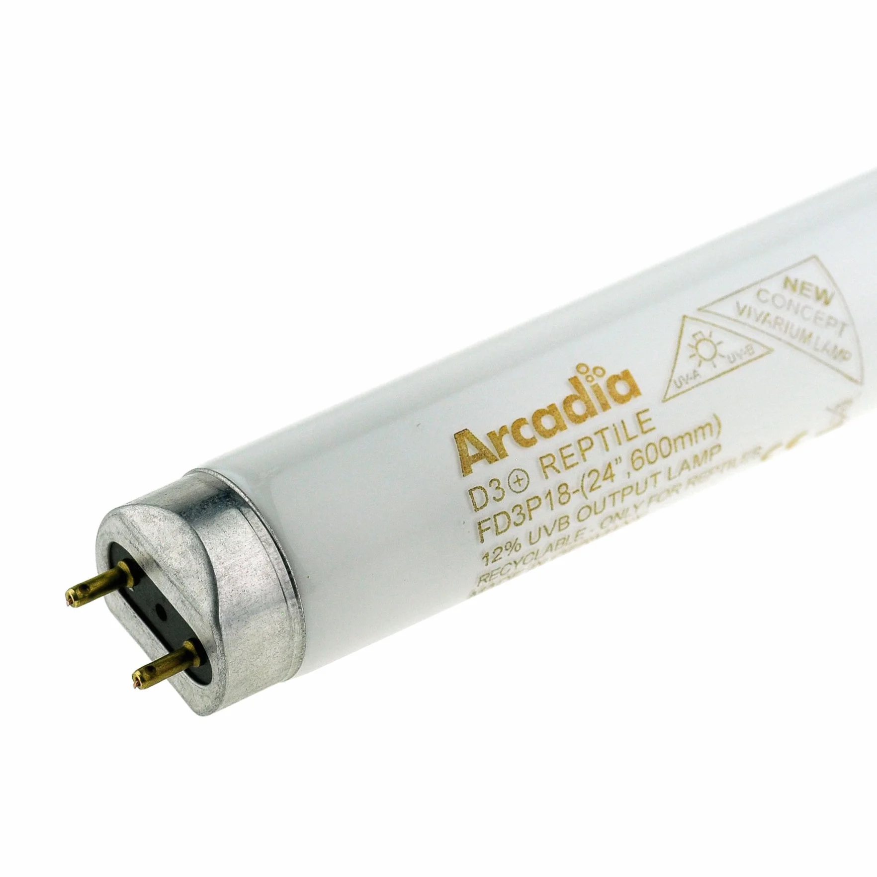 Arcadia FD3P18 D3 12-procentowa lampa gadów, 18 W, 61 cm