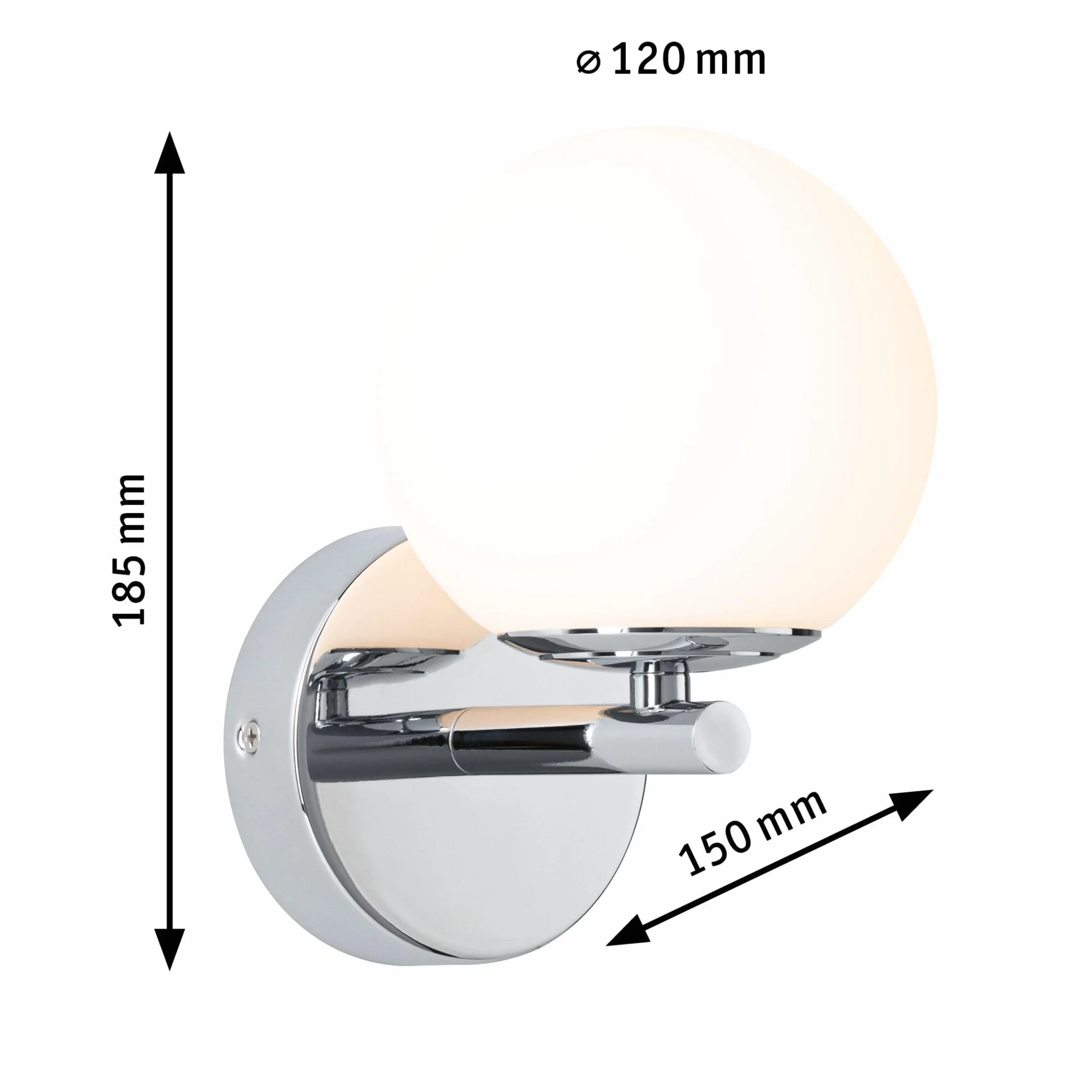 Paulmann 71074 LED oprawa naścienna Selection Bathroom Gove IP44 3000K 400lm 230V 5W czarny matowy, satynowy, oprawa łazienkowa