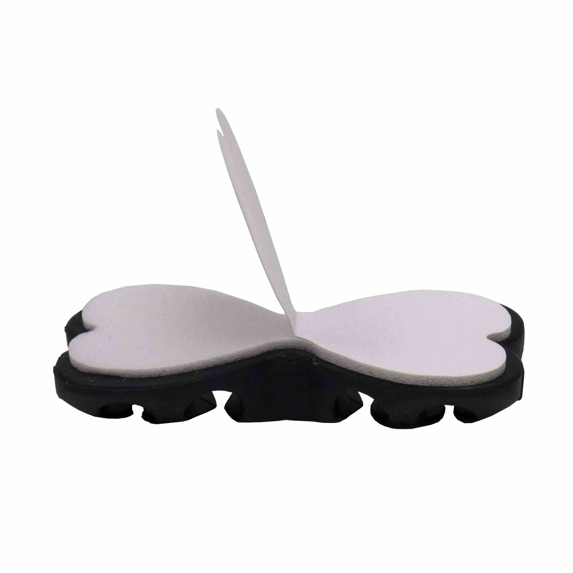PNI Wielofunkcyjny organizer Tidy Clip 08 kabli, elastyczny silikon, samoprzylepny, do 8 kabli 4 x 2 o średnicy 6 mm, czarny, zestaw 2 sztuk
