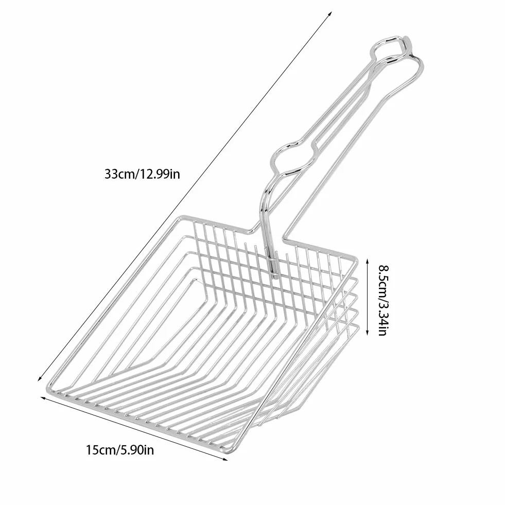 Łopatka do kuwety Łopatka do kuwety metalowa Łopatka do kuwety Narzędzie do czyszczenia kuwety dla psa kota do czyszczenia kuwety