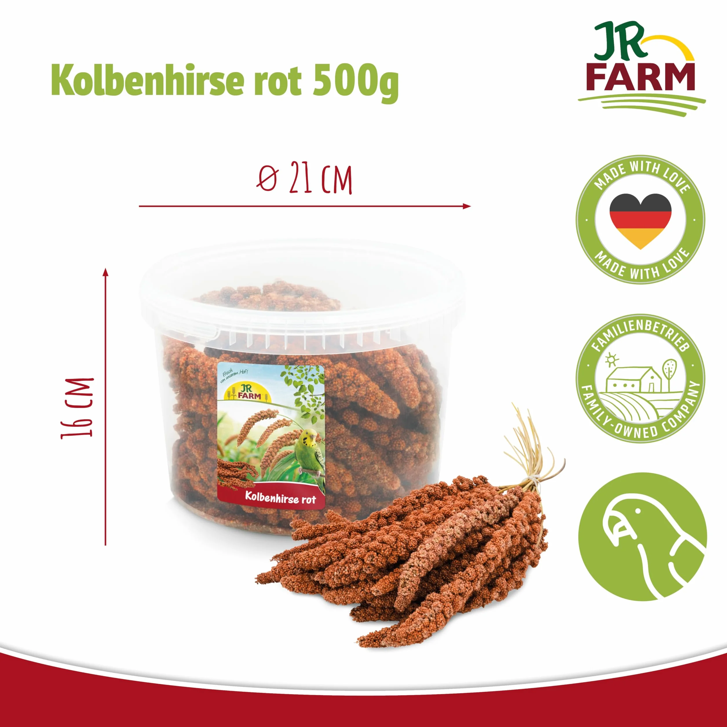 JR FARM proso tłokowe czerwone 500 g