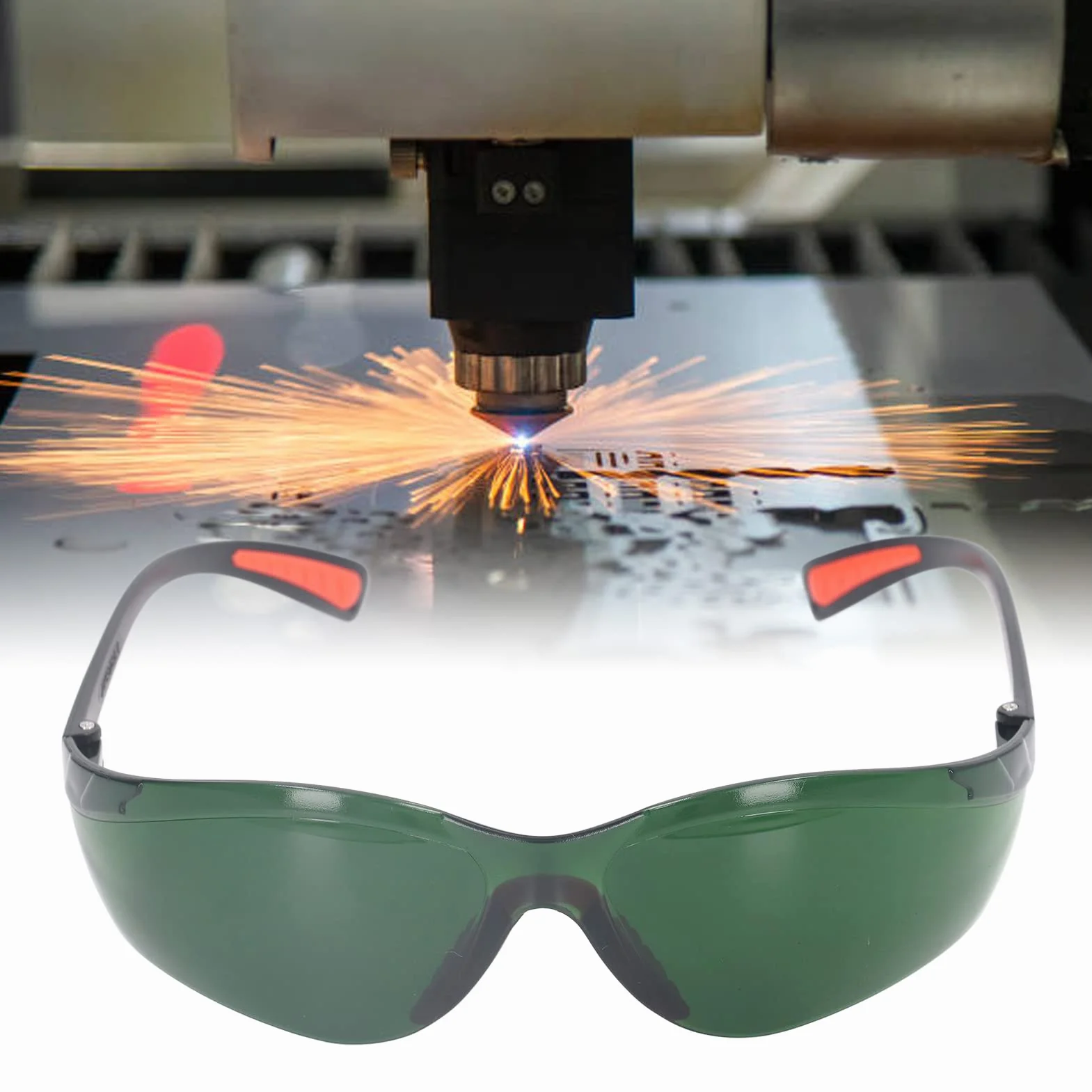 Okulary Spawalnicze Profesjonalne Filtr 3.0 Ochrona UV IR Jasnozielony