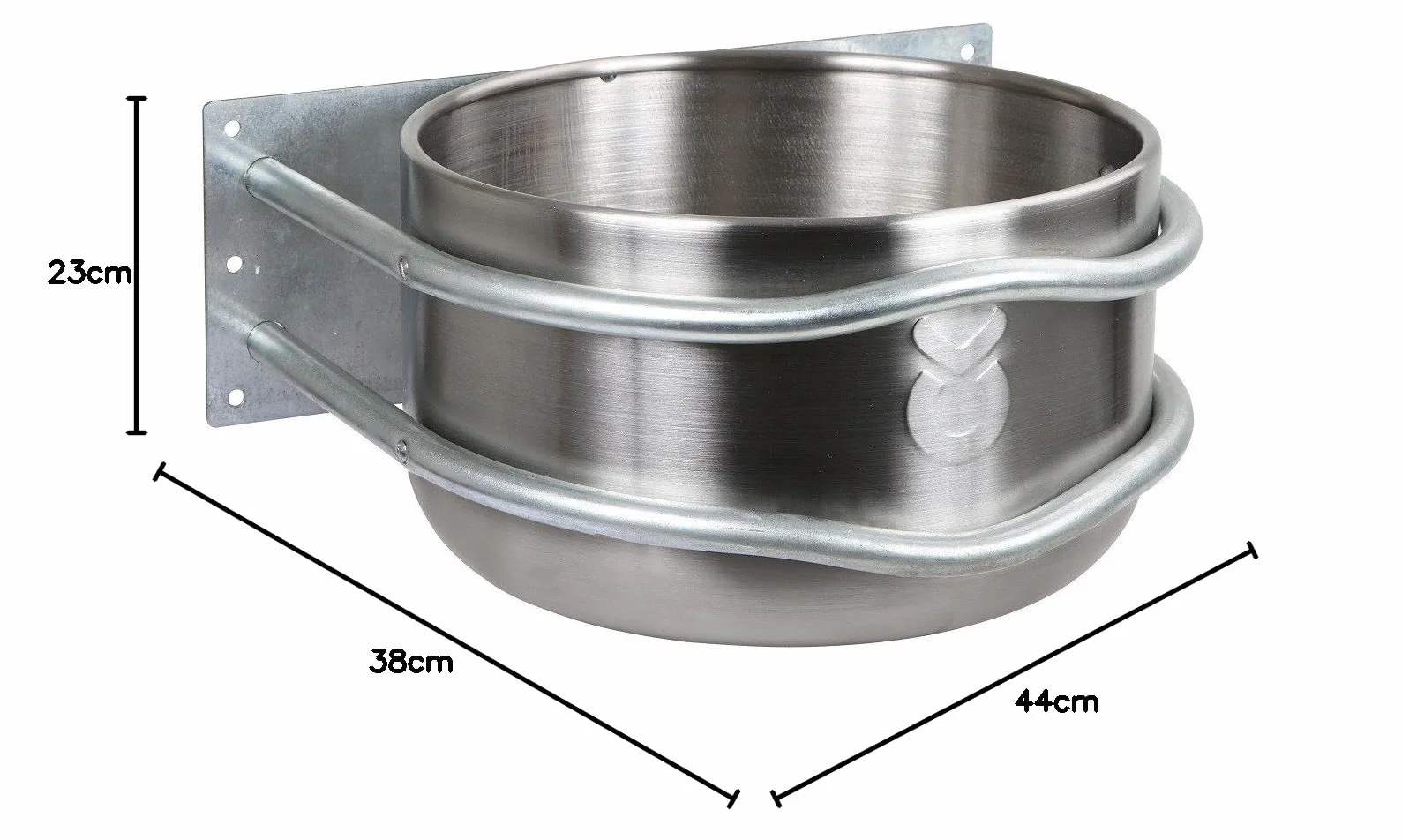 Kerbl Aluminiowy pojemnik na karmę okrągły