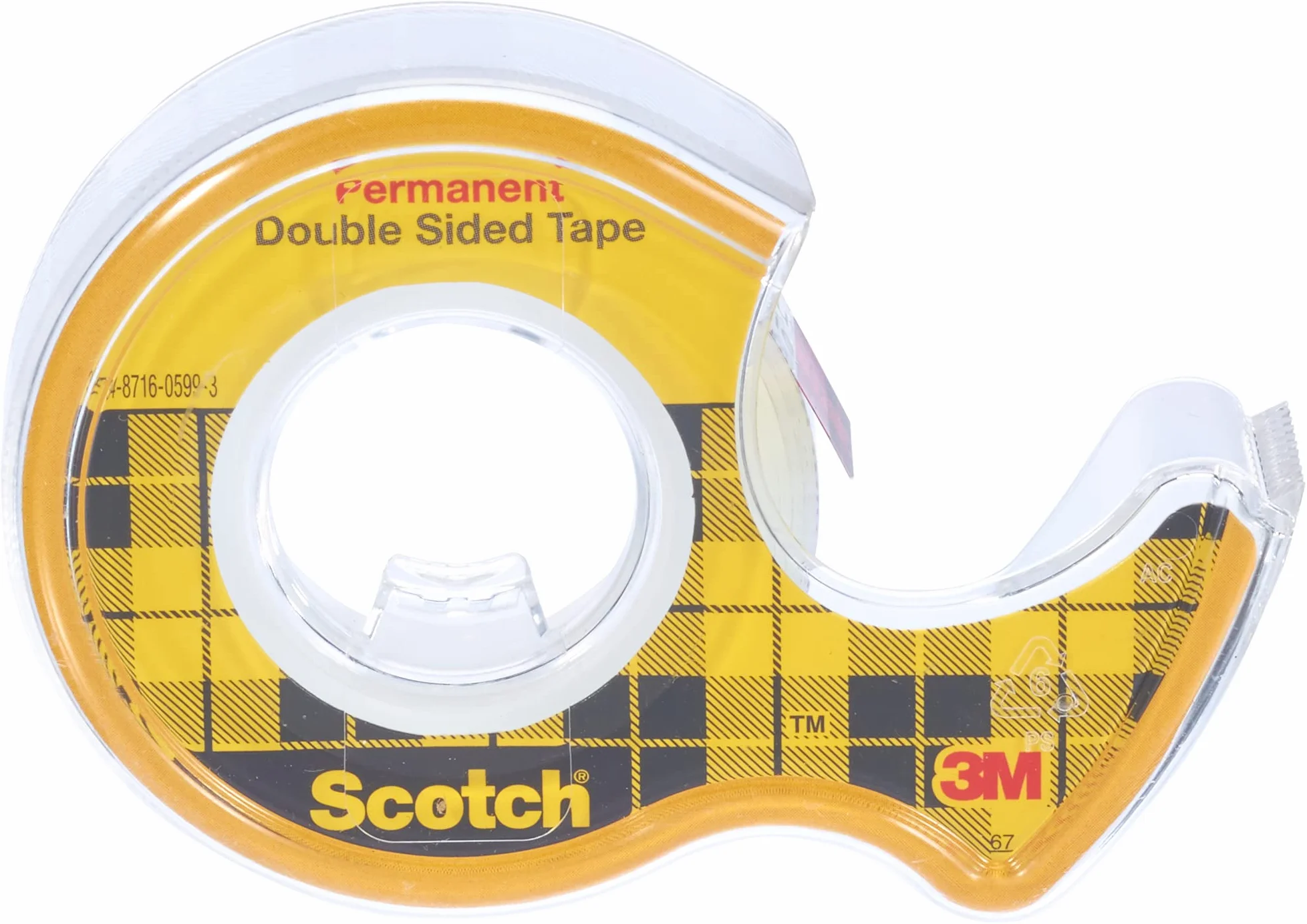 Scotch Dwustronna taśma klejąca 136D-MDOEU, 12,7 mm x 6,3 m, 1 rolka na odwijaczu ręcznym/opakowaniu
