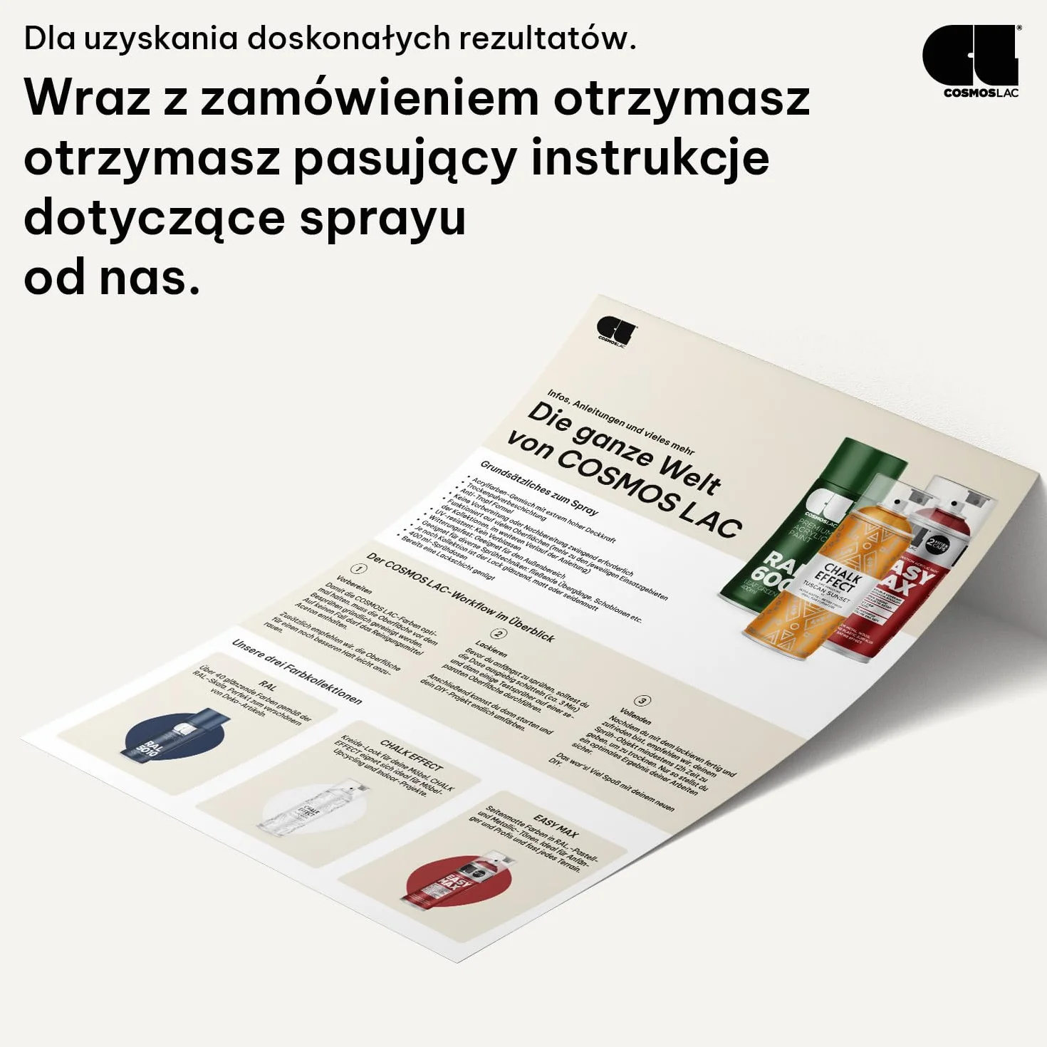 CL COSMOS LAC lakier w sprayu, złoty, błyszczący – farba w sprayu, farba DIY, farba akrylowa w sprayu do malowania tworzyw sztucznych, metalu itp. (złoty)