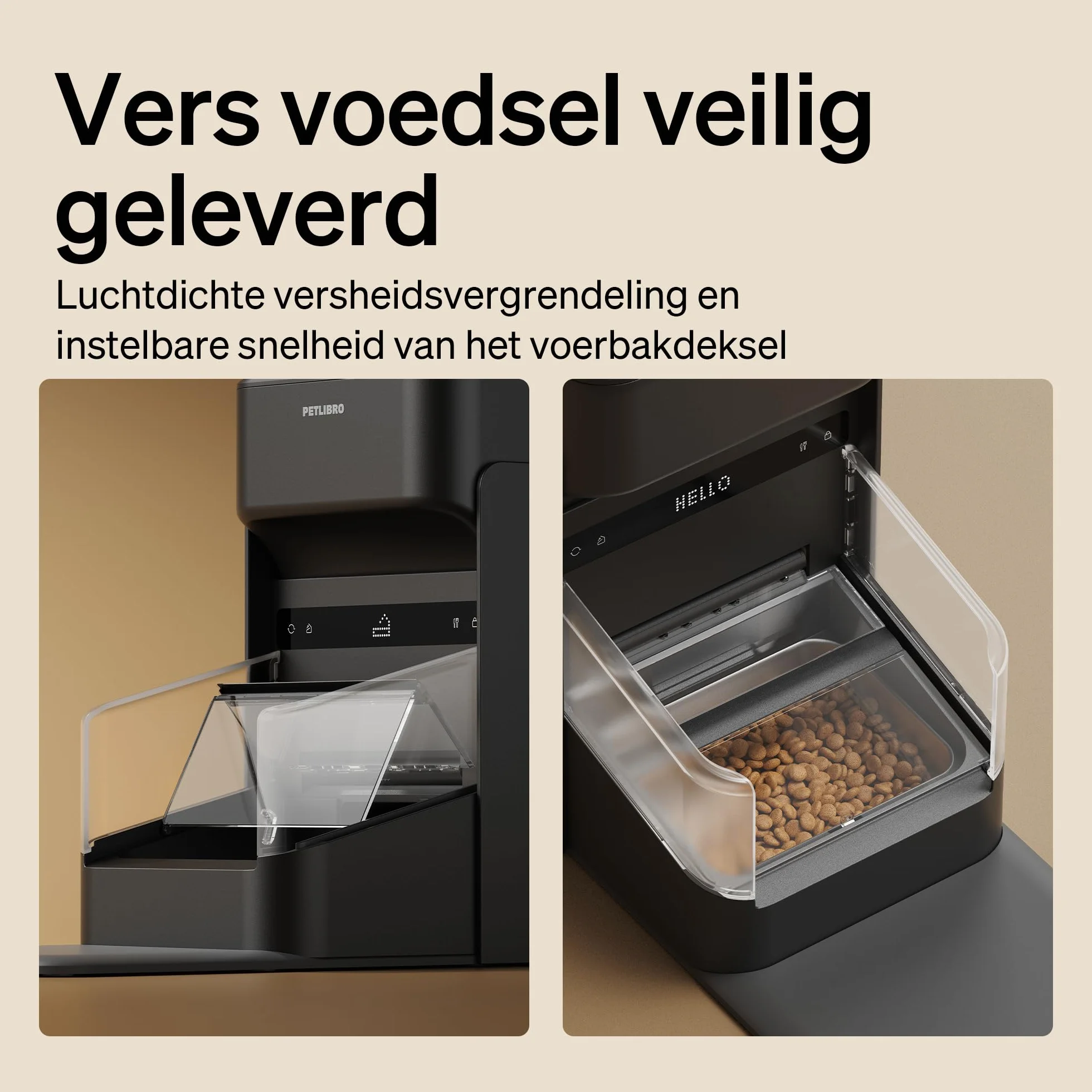 PETLIBRO Automat do karmy dla kotów RFID, 5G Wi-Fi, automatyczny dozownik karmy dla kotów z czujnikiem Collar-Tag, automatyczny dozownik karmy dla kotów z aplikacją, 1-10 posiłków, 3 l, czarny