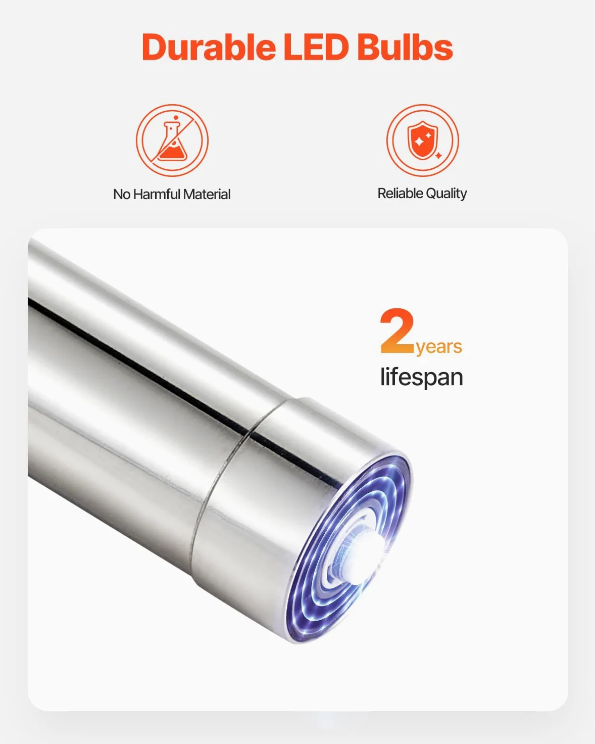 VEVOR Oczyszczacz wody UV, 8 W, 3,785 l/min, uniwersalny ultrafioletowy filtr do wody 220 V z obudową ze stali nierdzewnej, do całego domu z tuleją kwarcową, do picia, czyszczenia