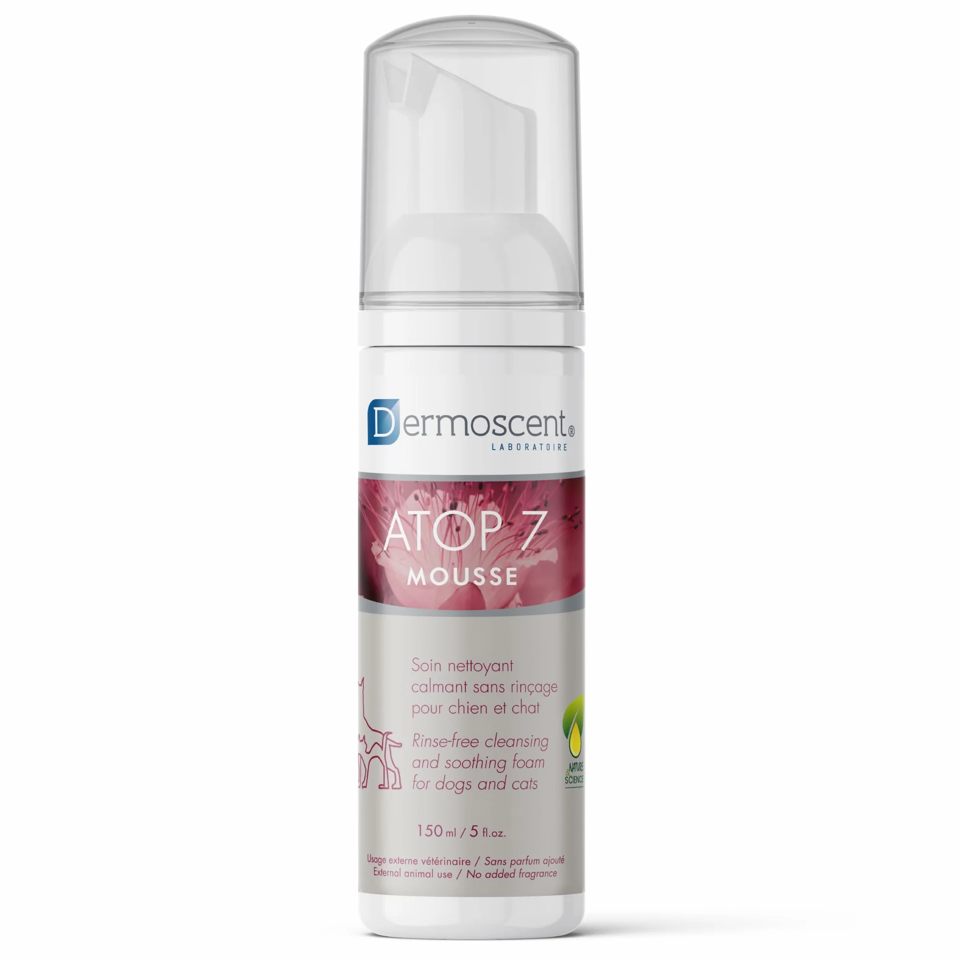 Dermoscent Atop 7 Mousse Suchy Szampon dla Zwierząt, 150 ml
