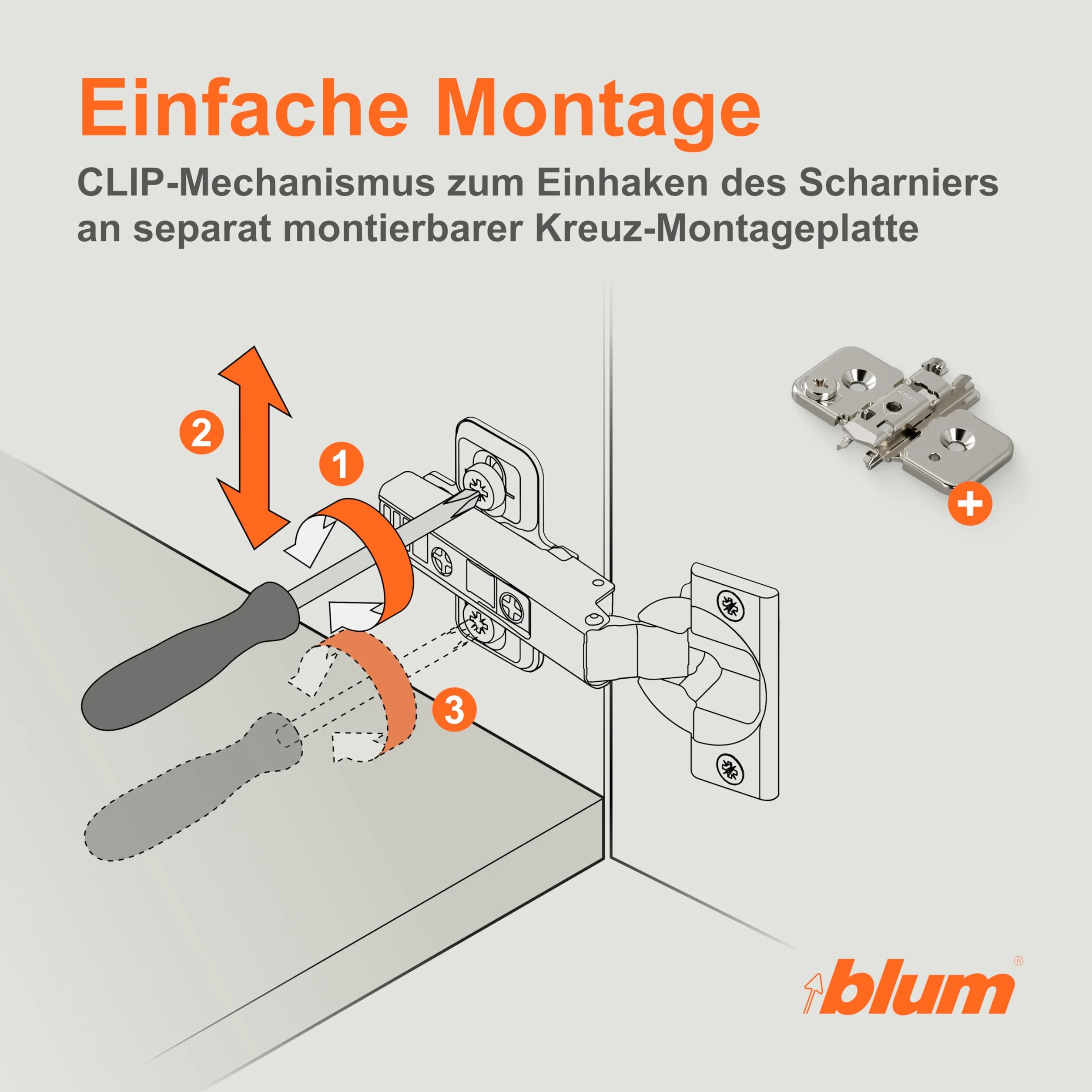 Blum CLIP top BLUMOTION 110° zawias meblowy Soft-close 35 mm, niklowany, nakładany