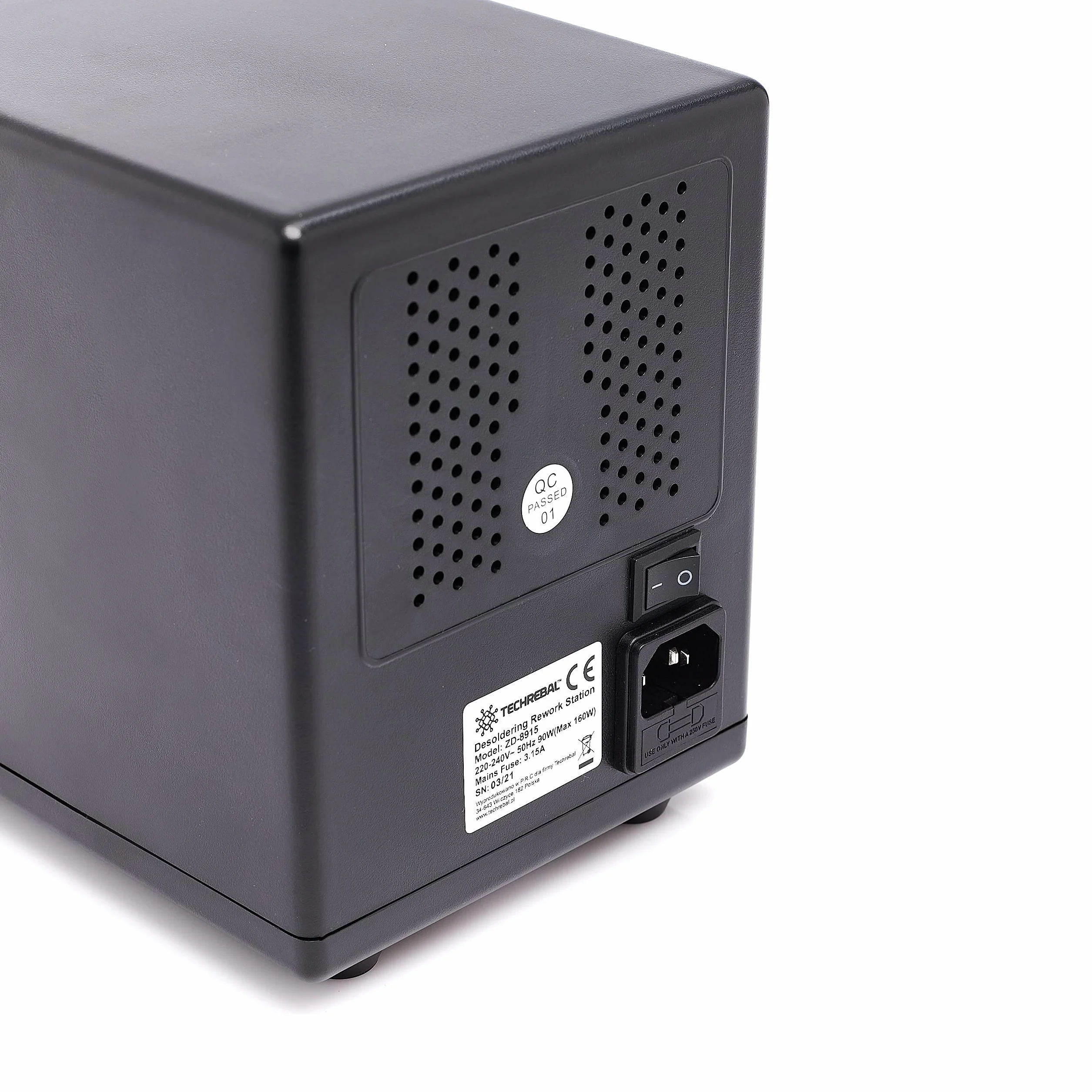 Stacja rozlutownicza ZD-8915 Czerwona Funkcją sleep 90W Odsysacz Cyny Regulacja temperatury 160-480C Wyświetlacz LCD