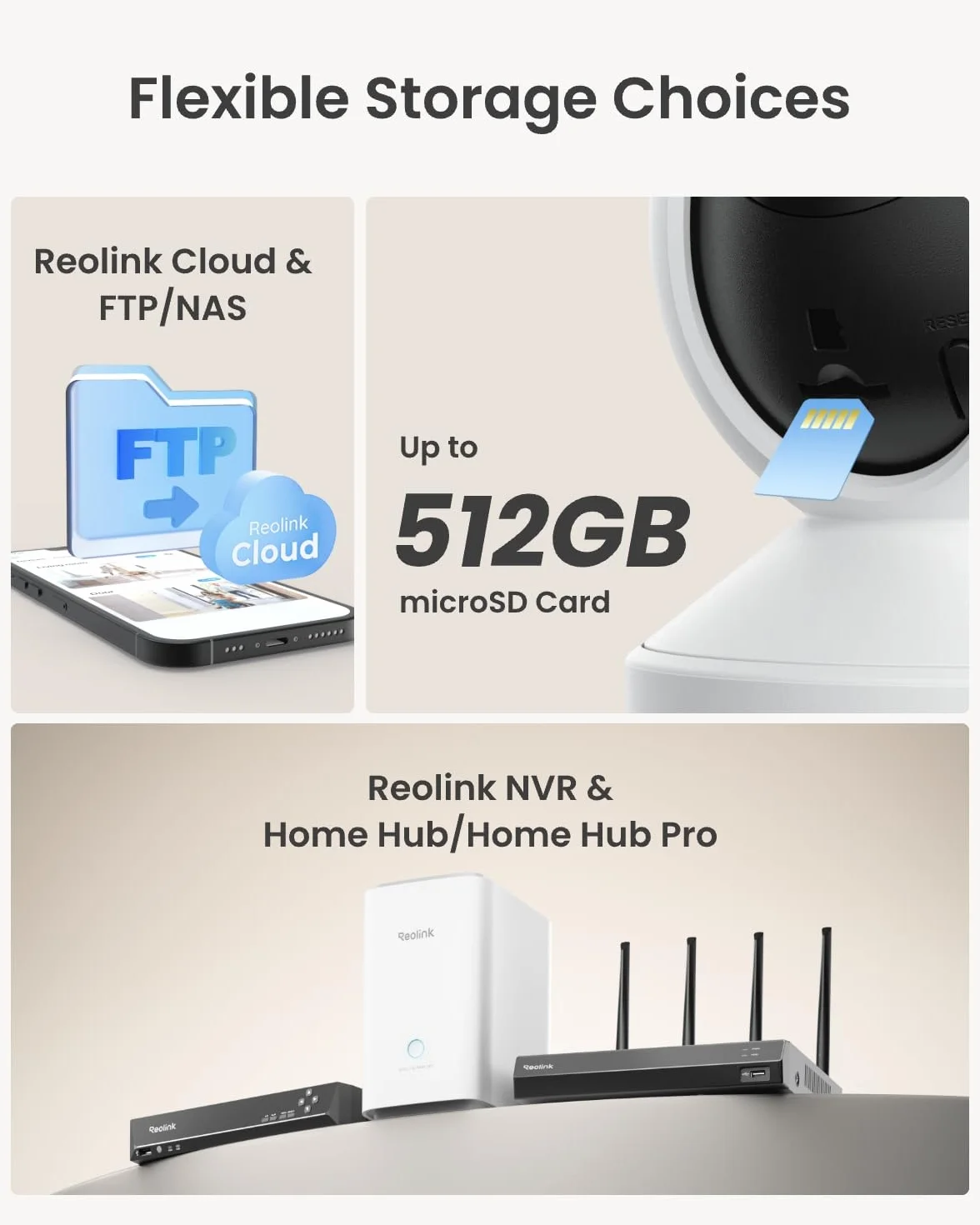 Reolink E1 4MP Wi-Fi IP Kamera wewnętrzna z funkcją rozpoznawania ludzi i zwierząt