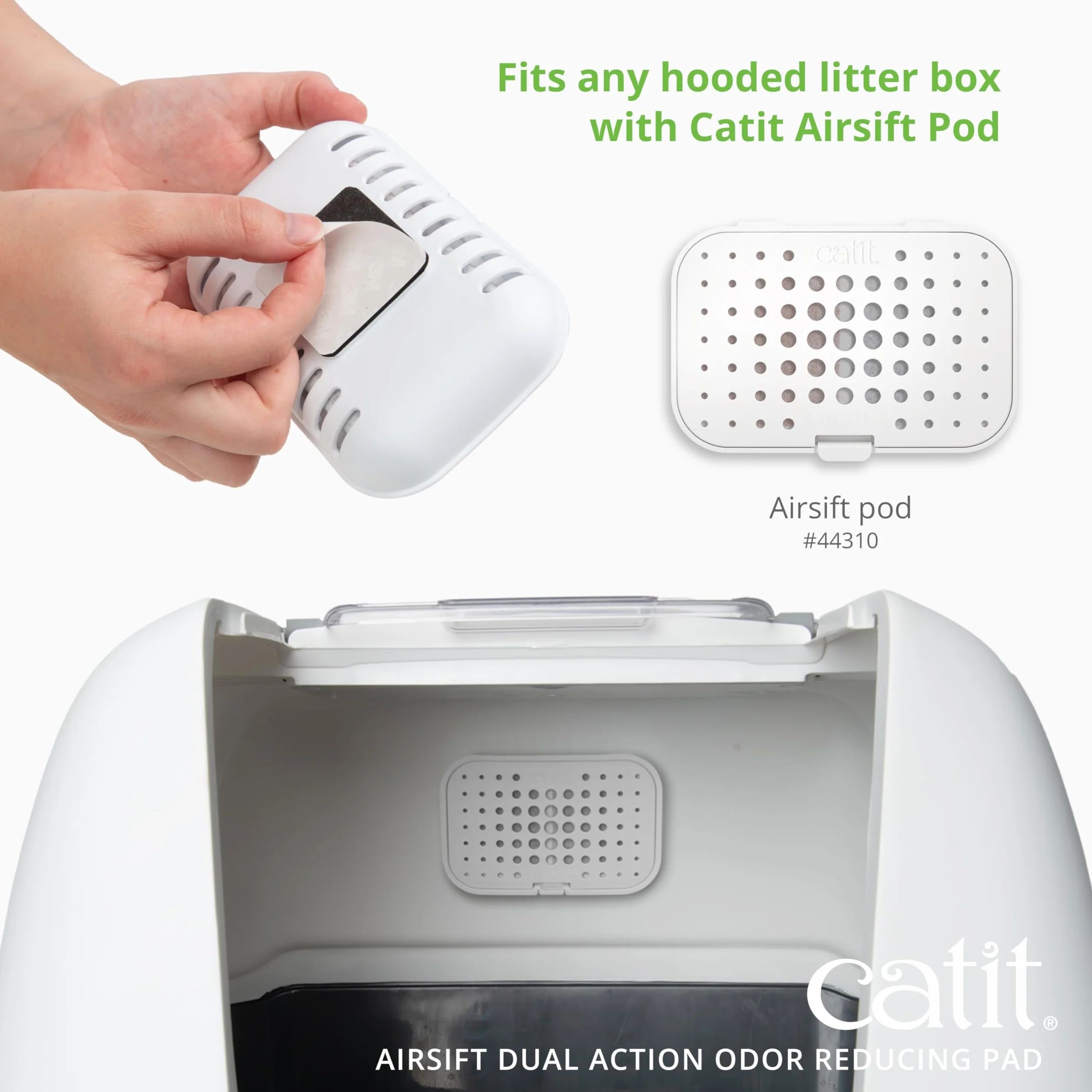 Catit AiRSiFT Dual Action Pad, podkładka zapachowa kuwety, 2 sztuki