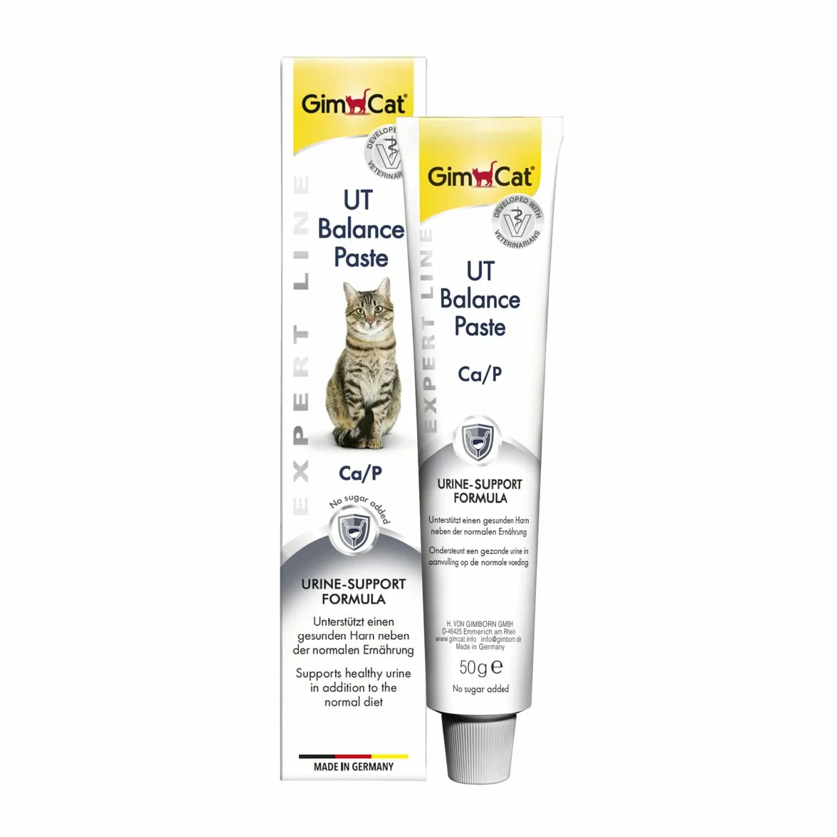 GimCat EXPERT LINE UT Balance pasta - Funkcjonalny przysmak dla kotów, wspomagający drogi moczowe - 1 tubka (1 x 50 g)