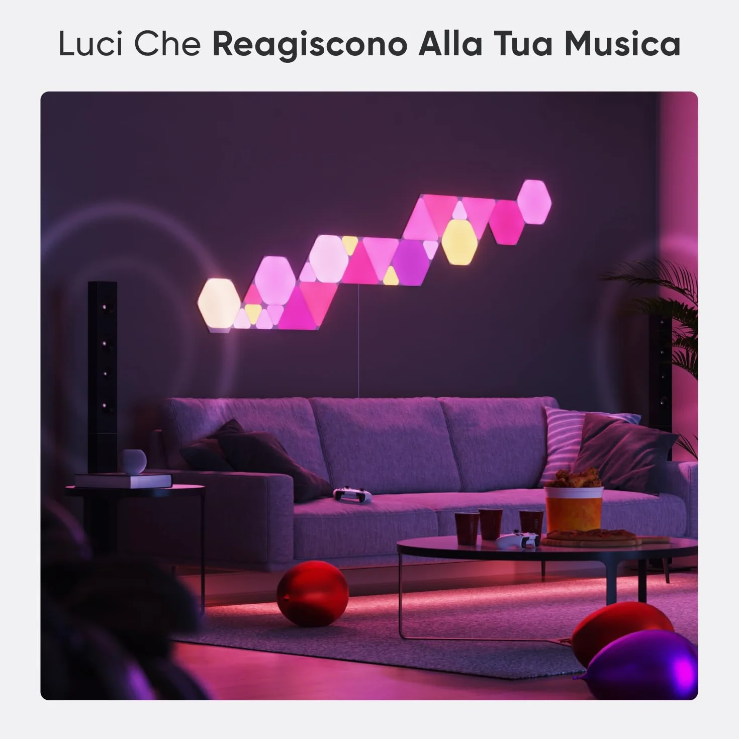 Nanoleaf Shapes Zestaw Oświetleniowy, Wielokolorowy, 9 sztuk