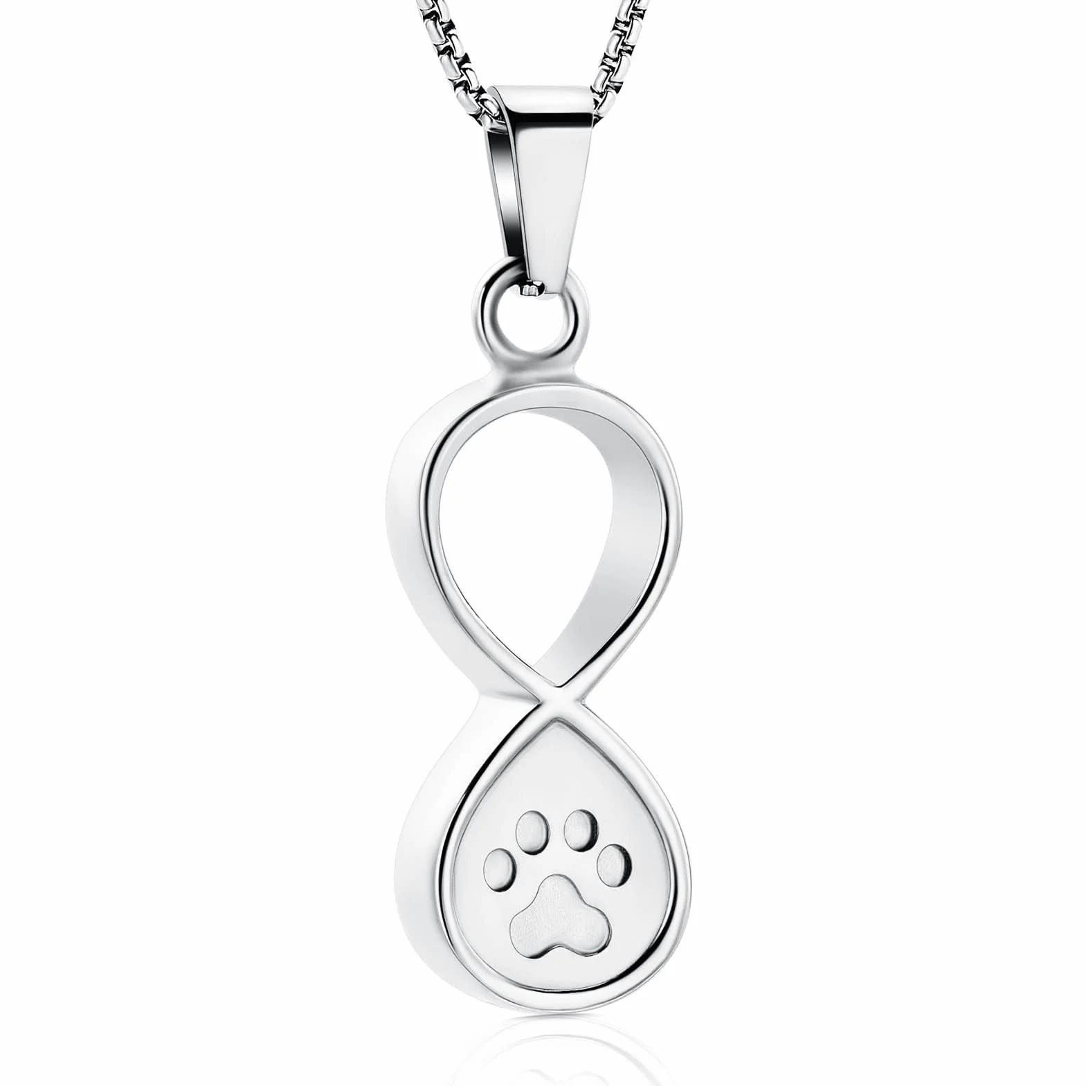 memorial jewelry Infinity Love Pet biżuteria do kremacji na prochy psa / kota, na pogrzeb Keepsake, urna, naszyjnik, wisiorek, biżuteria pamiątkowa