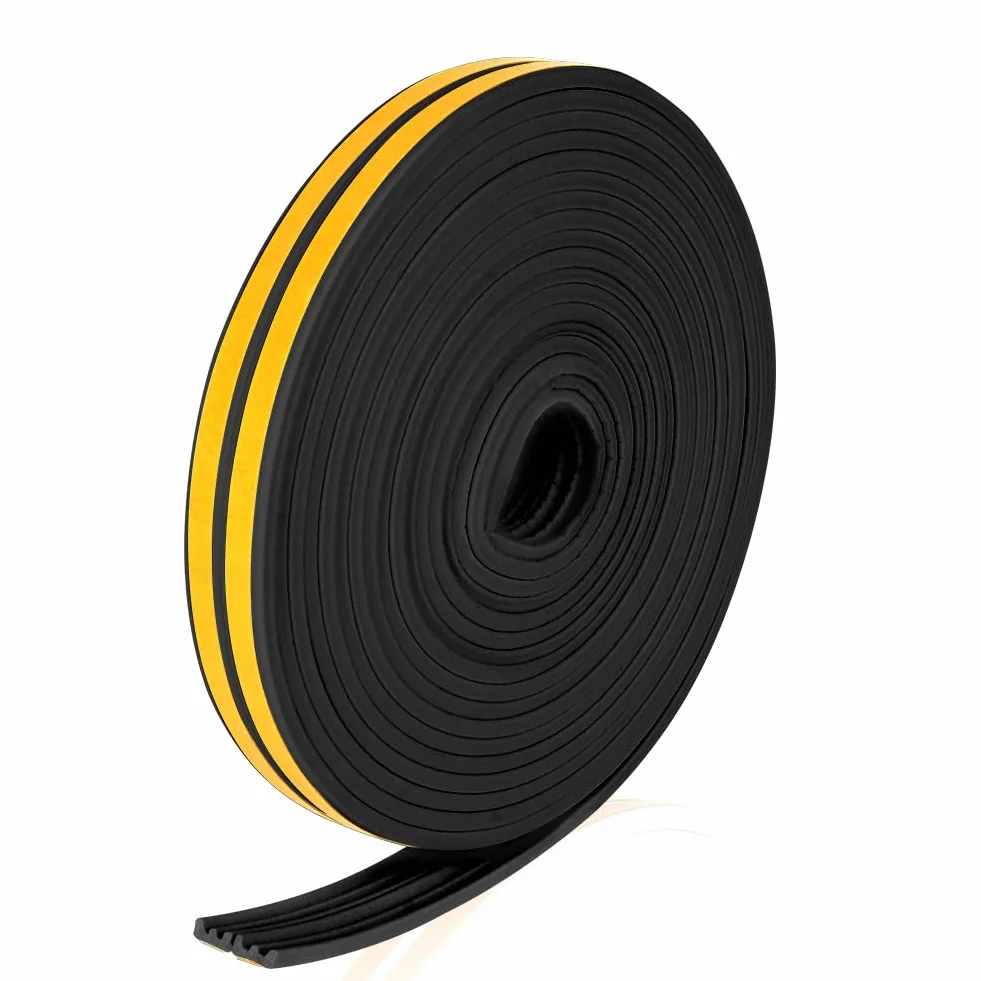 Flintronic Taśma uszczelniająca piankowa E 10 m 9 mm x 4 mm czarna