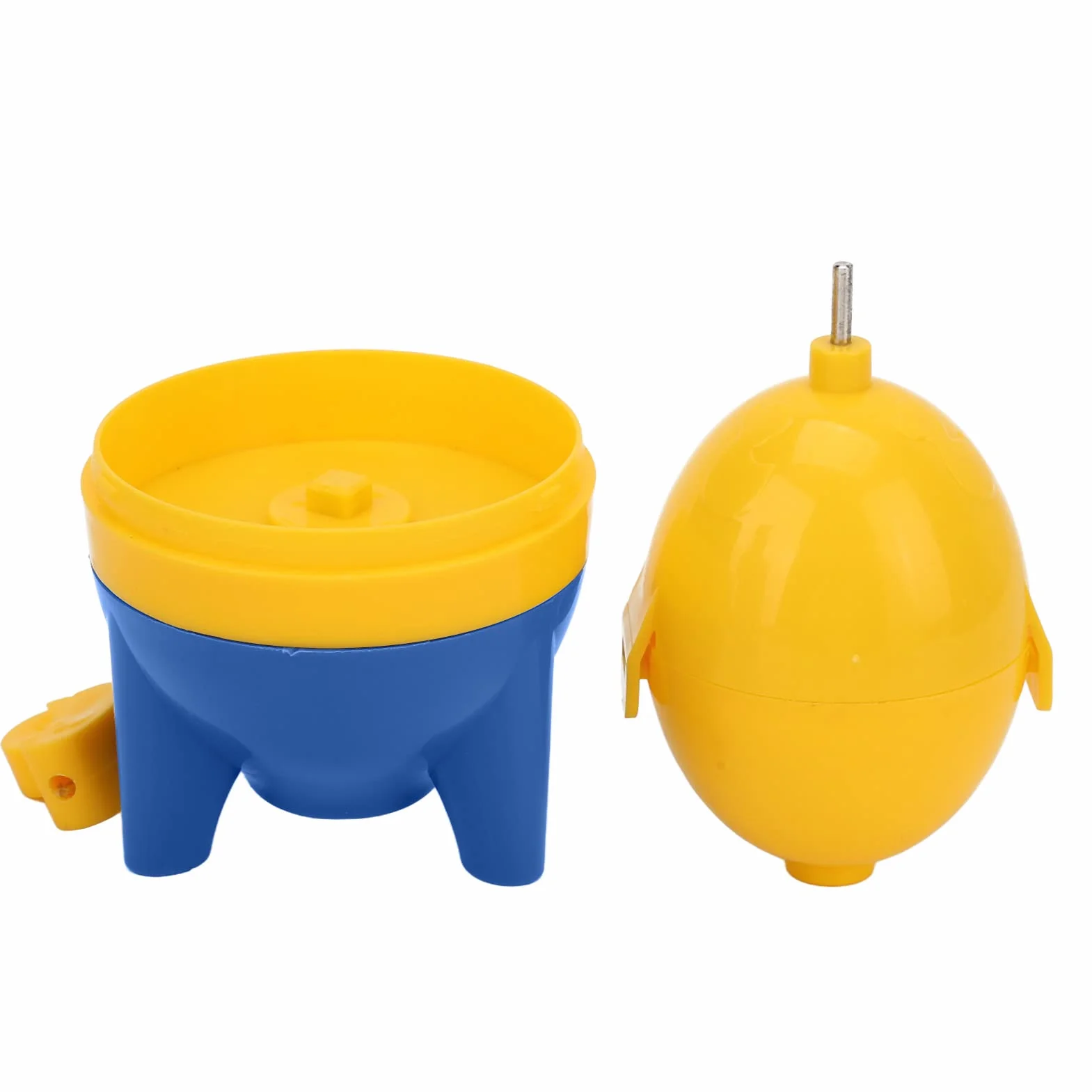 Przędzarka do Jajek, Ręczny Mikser do Wirowania Białek i Żółtków Przenośny Golden Egg Maker Niebieski