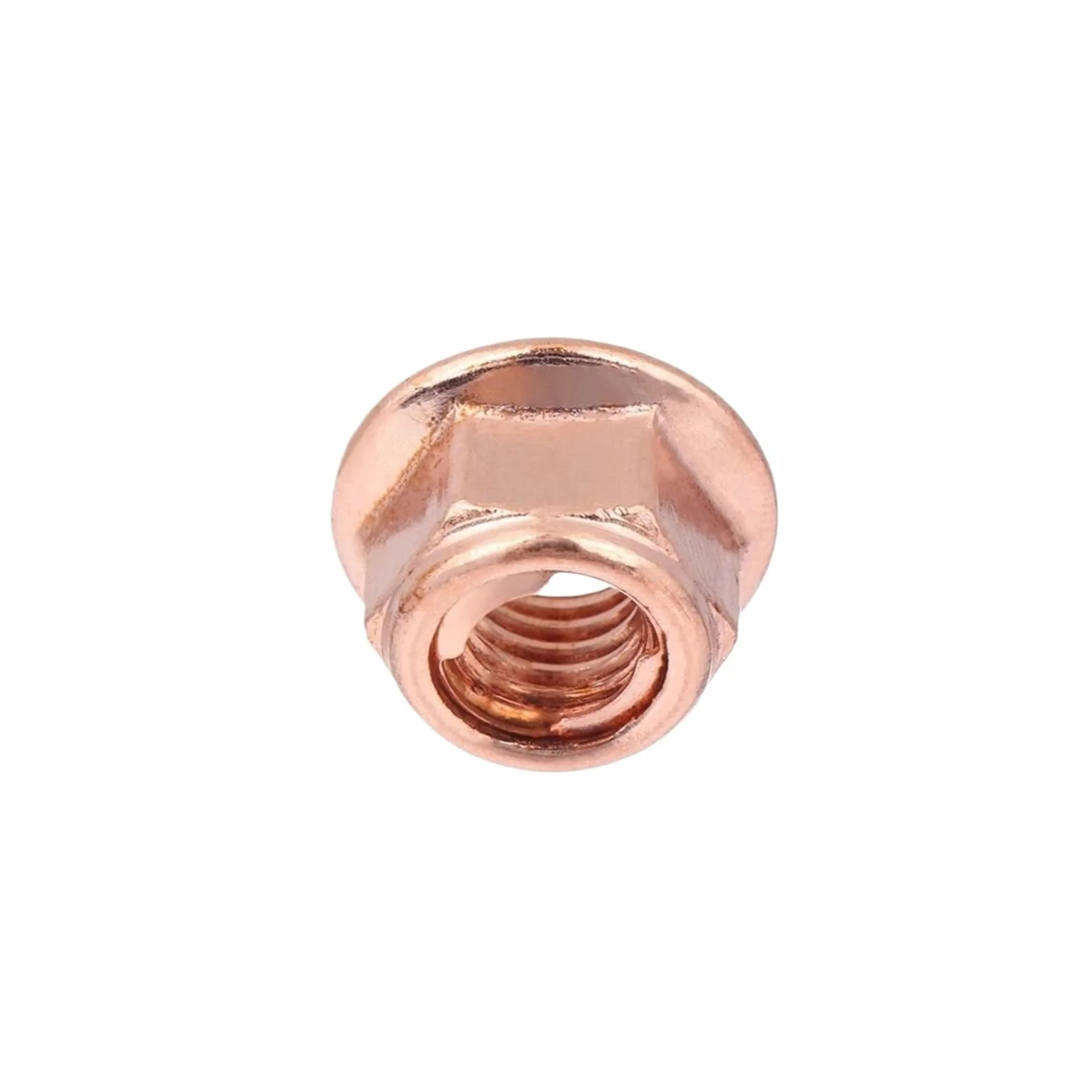 12 sztuk M8 miedziana nakrętka kolektora wydechowego nakrętki wydechowe nakrętki kolankowe praktyczne nakrętki 8mm nakrętki wysokotemperaturowe łączniki domowe