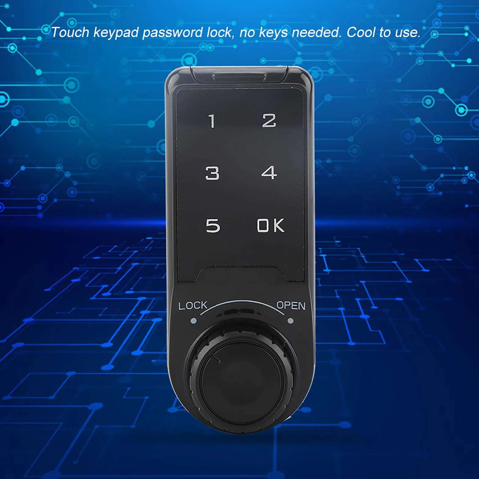 Zamek elektroniczny Touch, cyfrowa klawiatura, zamek szyfrowy, zamek szyfrowy, zamek szyfrowy, do szafy, na ubrania (rozmiar L=30)