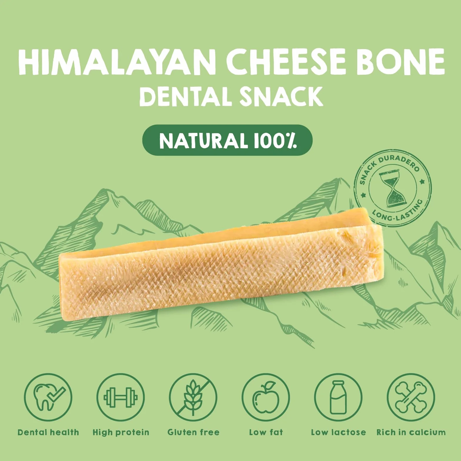Gryzaki sera z mleka jaka dla psów MAIKAI 100% naturalna kość do żucia 6 x XS