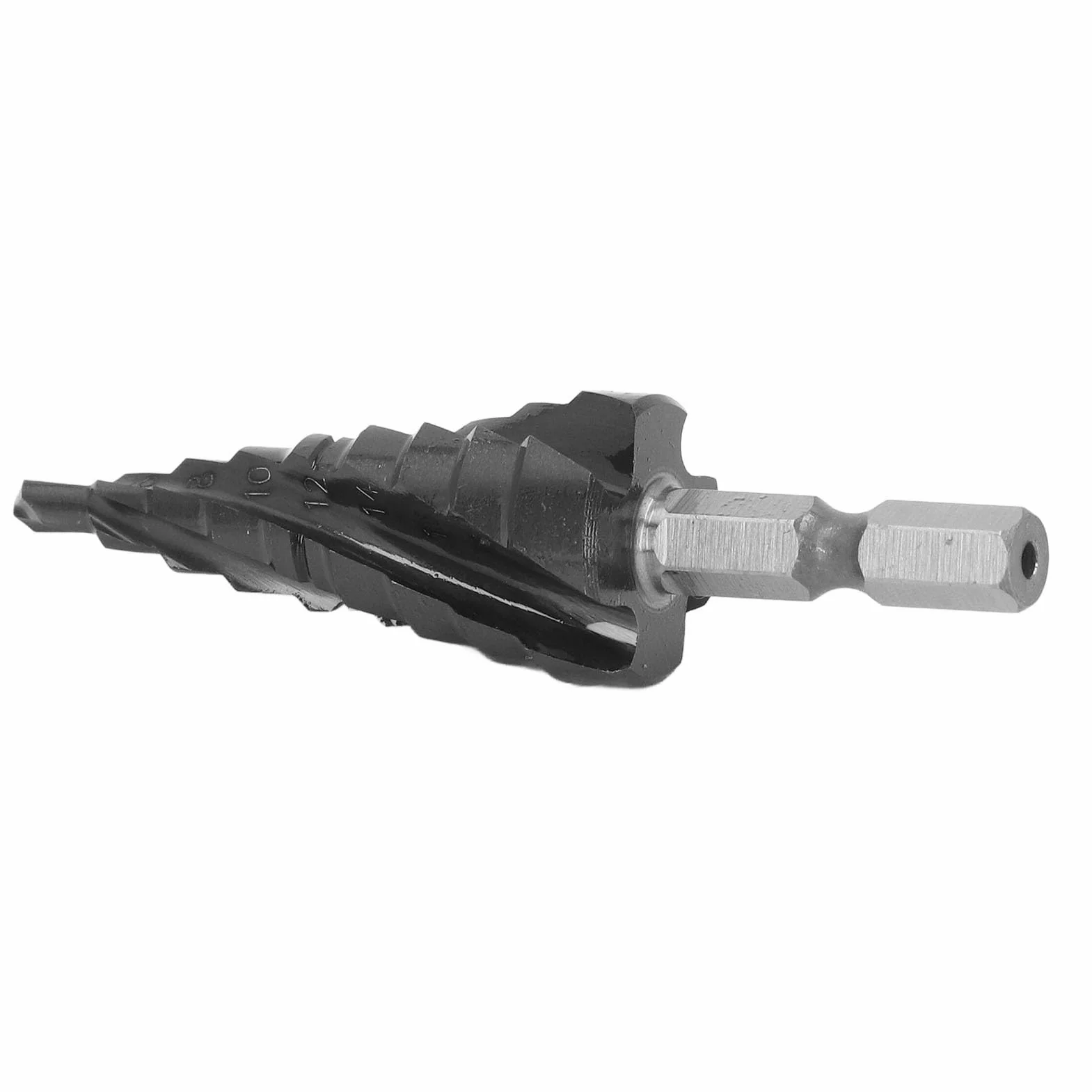 Generic Wiertło Stopniowe z Chwytem Sześciokątnym, twardość Kobaltu 89HRC, Rowki Spiralne, Wiertło 4-20 Mm, Trwały materiał, Idealne do Projektów Związanych z obróbką Metalu