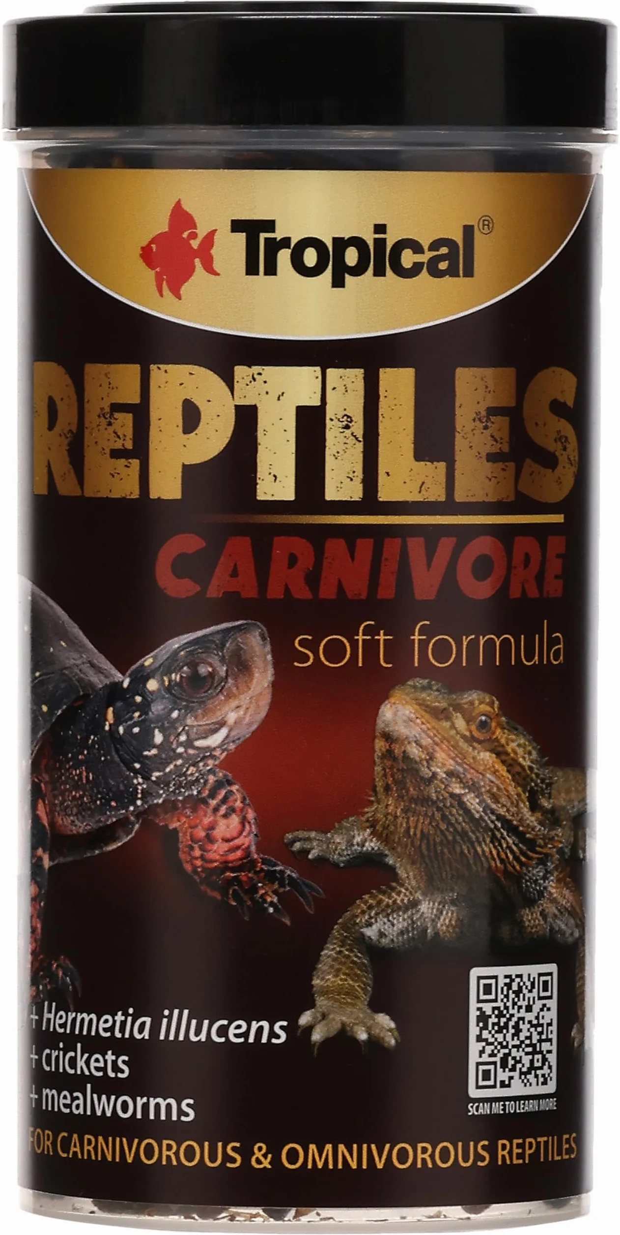 Tropical Pokarm dla mięsożernych i wszystkożernych gadów REPTILES CARNIVORE SOFT 250ml / 65g