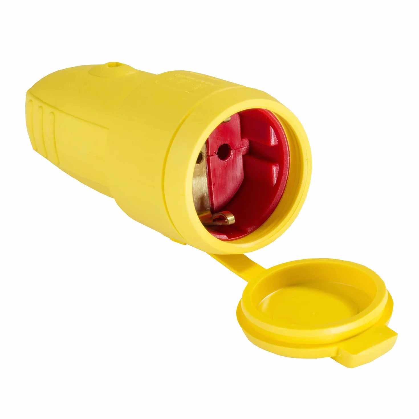 as - Schwabe 62413 Gumowe Sprzęgło Bez Kabla, IP44, 230 V/16 A, Żółty