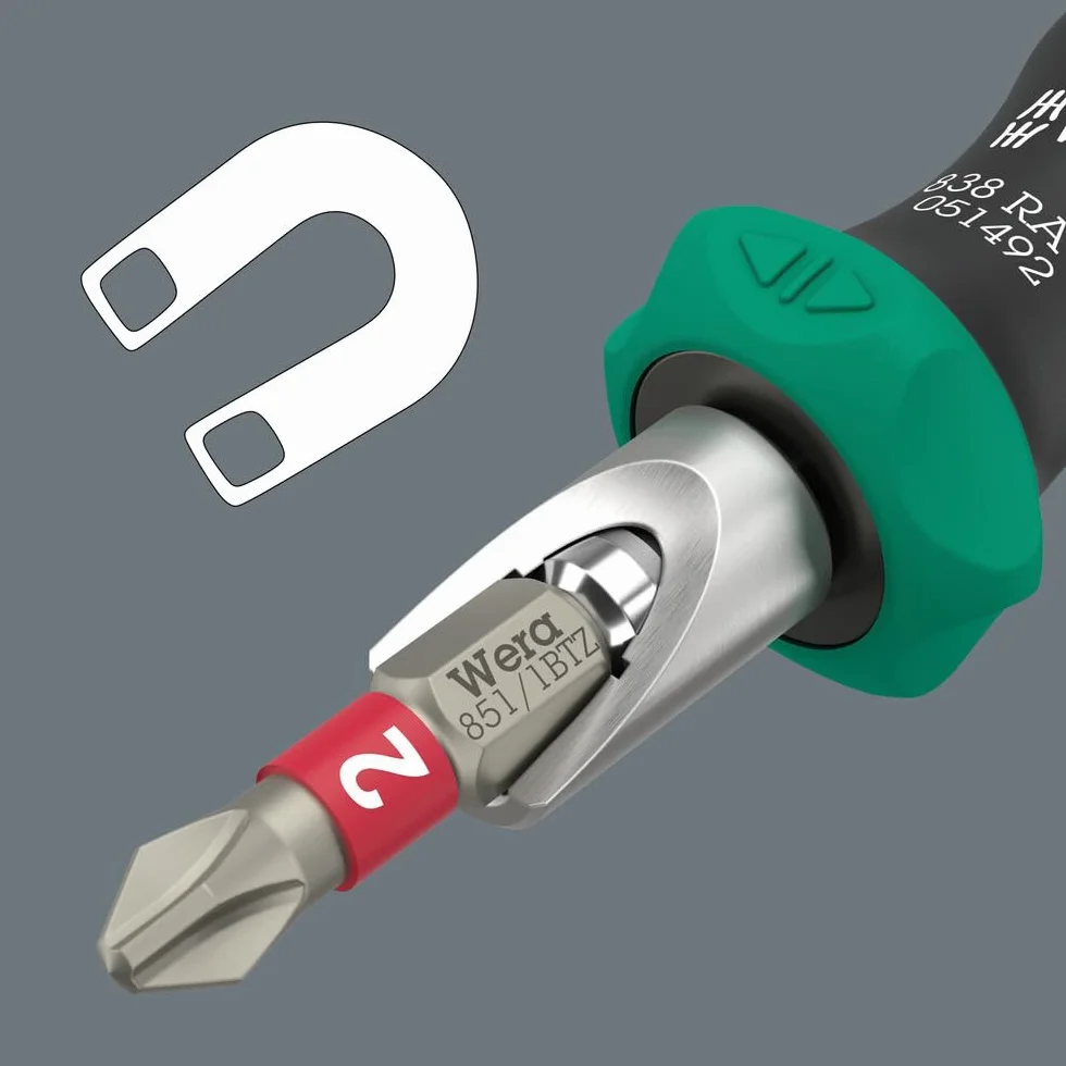 Wera Grzechotka 1/4" x 102 mm Czarny/Zielony