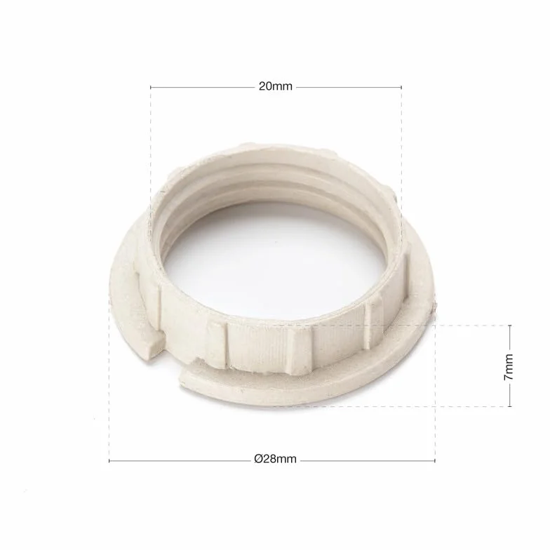 ORION LIGHTSTYLE 10 sztuk pierścieni śrubowych do oprawek lampy G9 klosze 20 mm z PCW odporne na wysokie temperatury lekkie białe