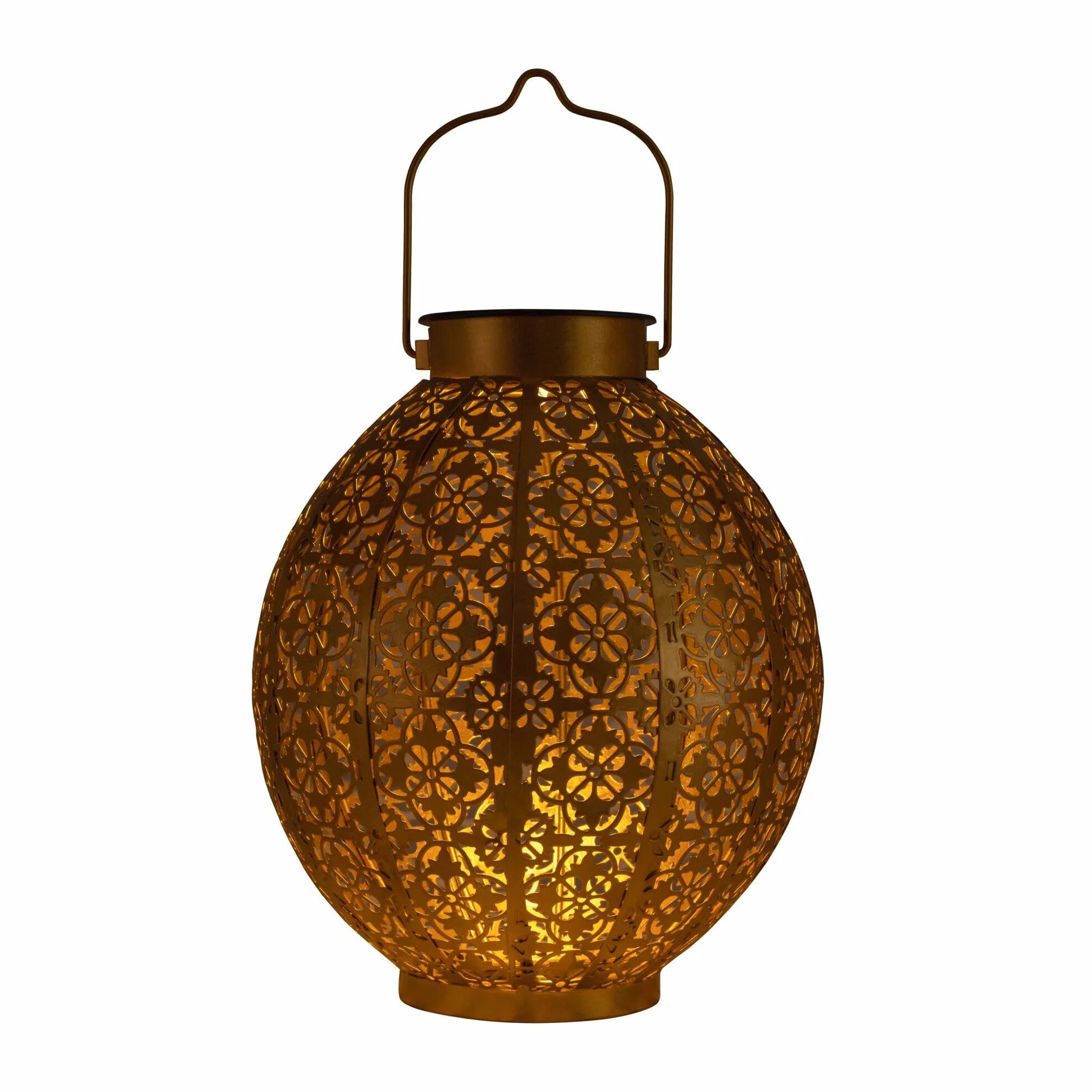 Pauleen 48176 Sunshine Aura lampa solarna na balkon lub do ogrodu, złota, oświetlenie zewnętrzne, metalowa, 3000 K