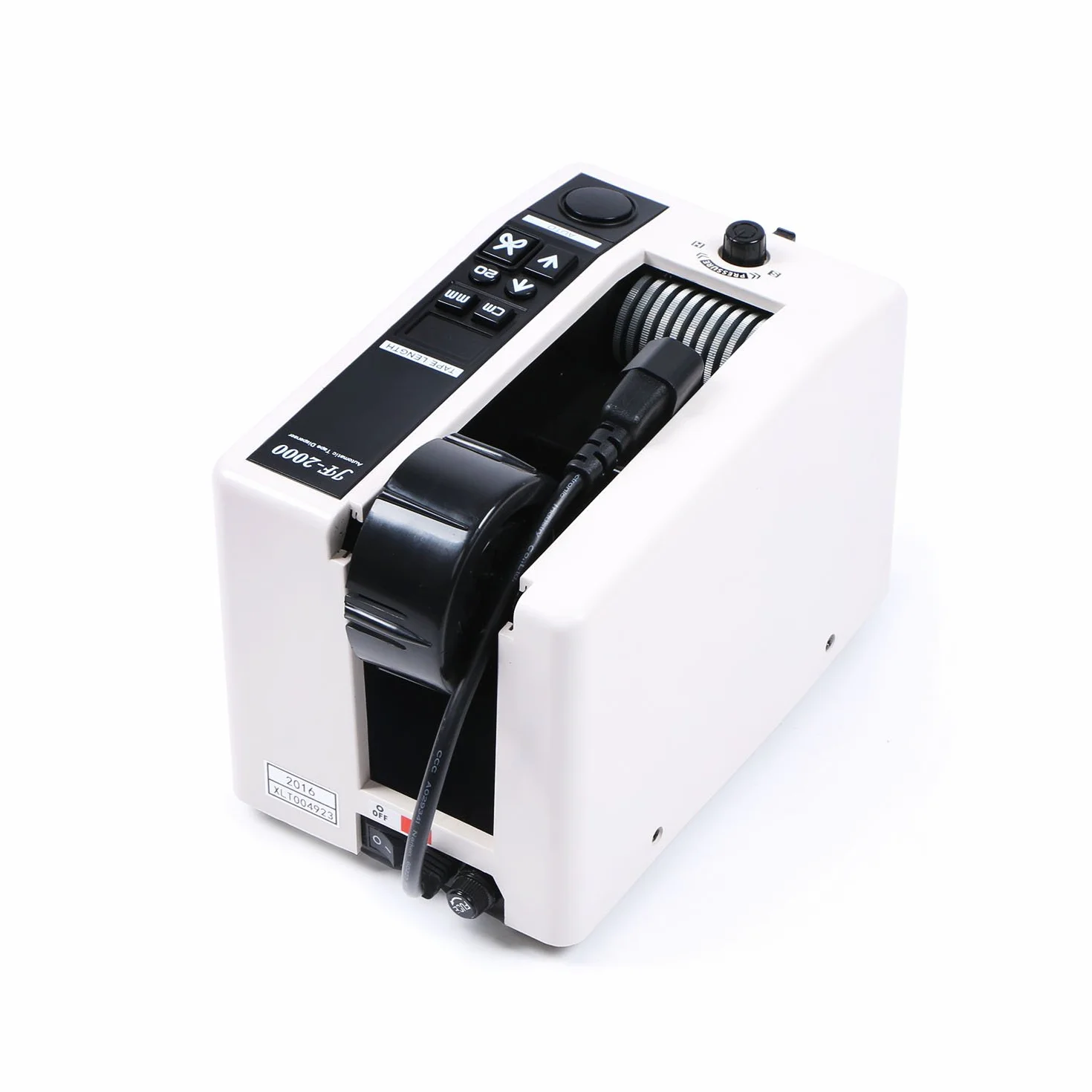 Automatyczny dozownik taśmy JF-2000 18W 3-cyfrowa dioda LED do taśm 7-50 mm długość 20-999 mm