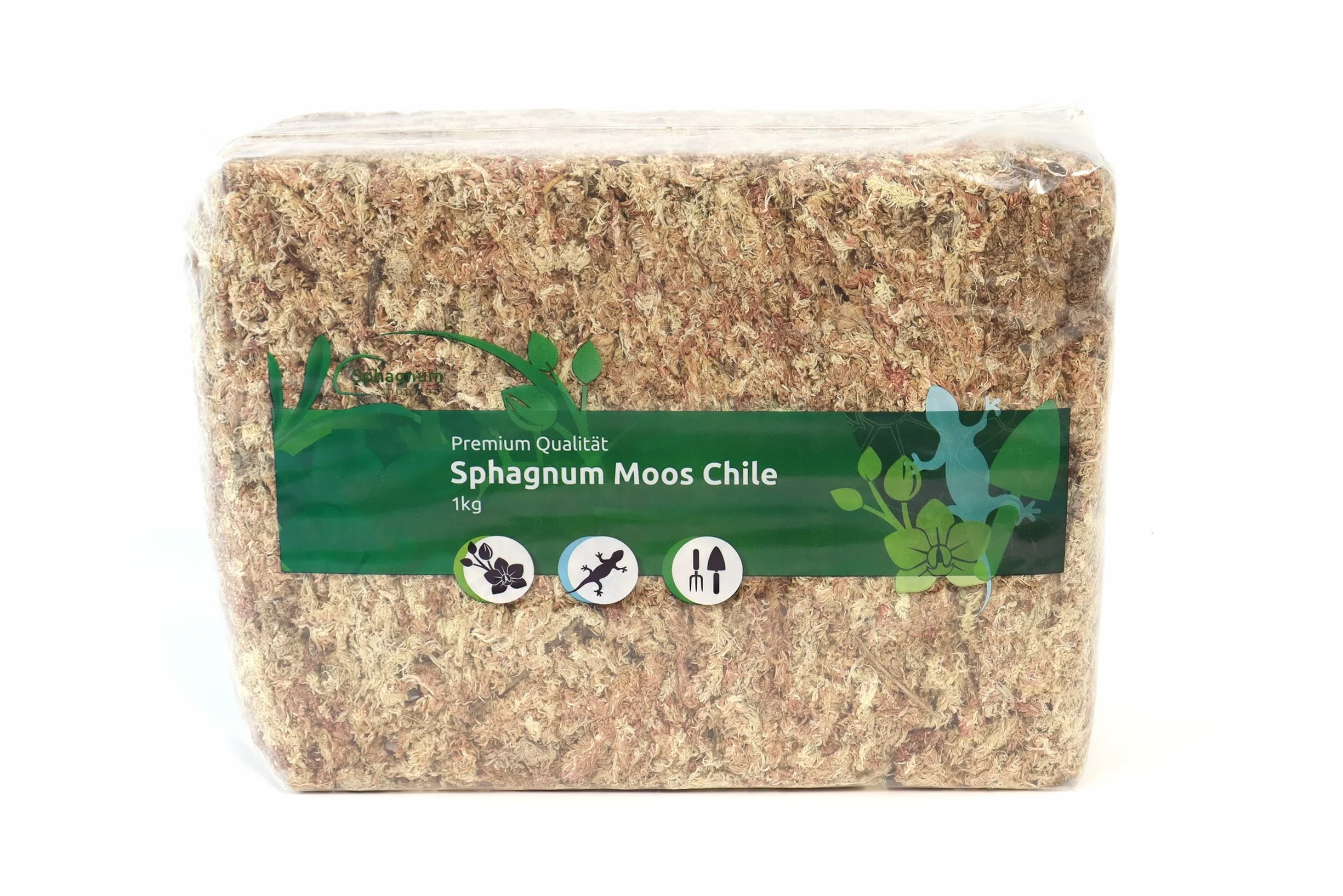 Mech torfowiec do terrarium i storczyków z Chile 1 x 1000 g dla storczyków i terrarystyki - Idealne podłoże i patyki z mchu