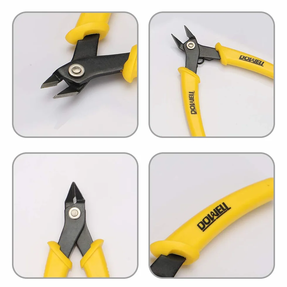 DOWELL Micro Cutter Flush Cutter Przecinak do Drutu do Cięcia Kabli Miedzianych i Aluminiowych 2 szt.