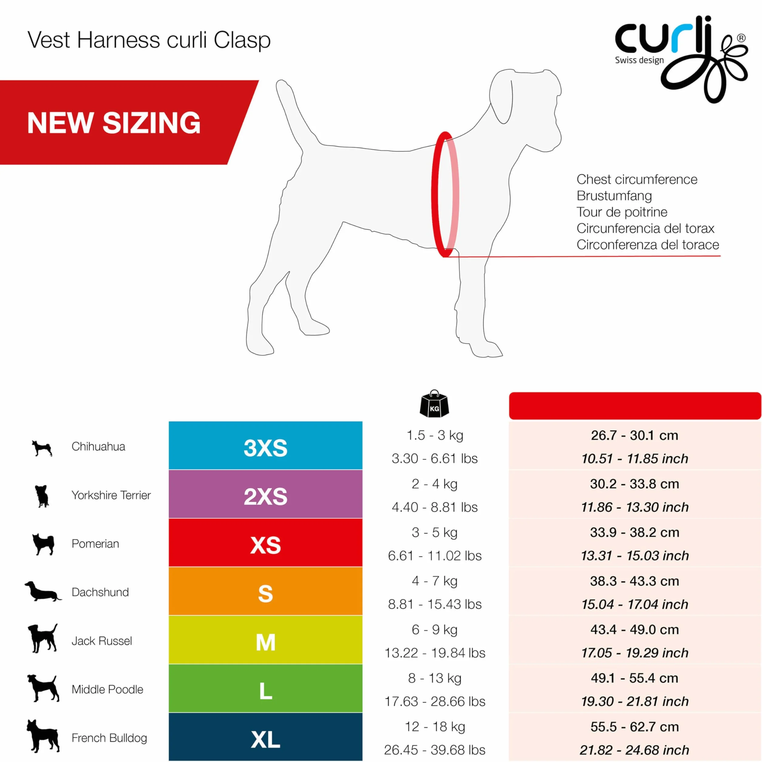 Curli Vest Harness Clasp Air-Mesh Moss XL