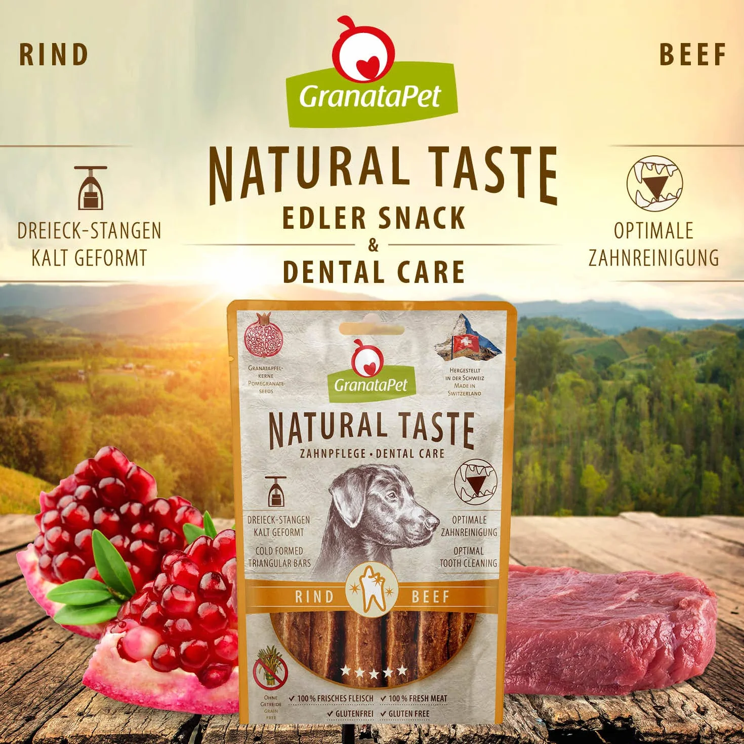 Granatapet Natural Taste Przekąska dla Psów, Wołowina, 70 g
