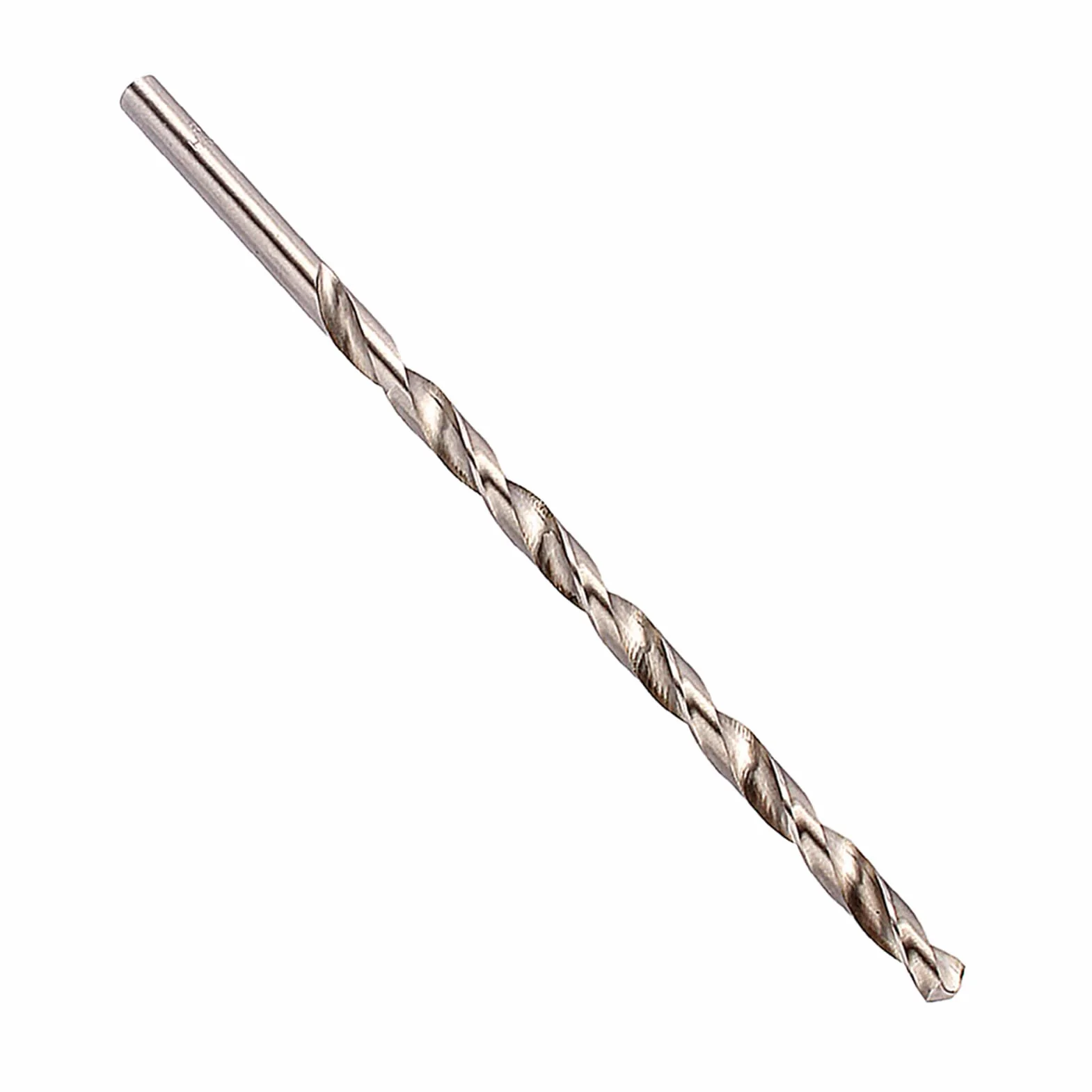 Wiertło Kręte HSS 8mm x 200mm Długie Wiertło Ślimakowe z Chwytem Prostym do Drewna Aluminium Tworzyw Sztucznych