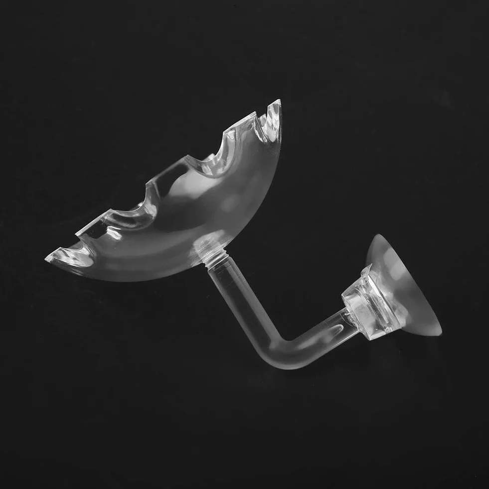Shrimp Futternapf Acryl Sucker Cup Design Aquarium Bowl Tray Wasser Lebensmittel Kleiner Reptil Würmer Haustiere Dish Feeder Bowl