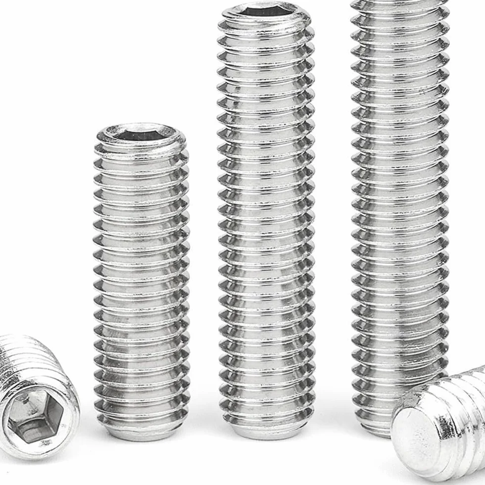 M5 x (8-30mm) Śruby Bez Głowy do Metalu - Śruby z Gwintem z Płaską Głową Sześciokątną Srebrne Stal Nierdzewna 201, M5 x 30mm (20 Sztuk)