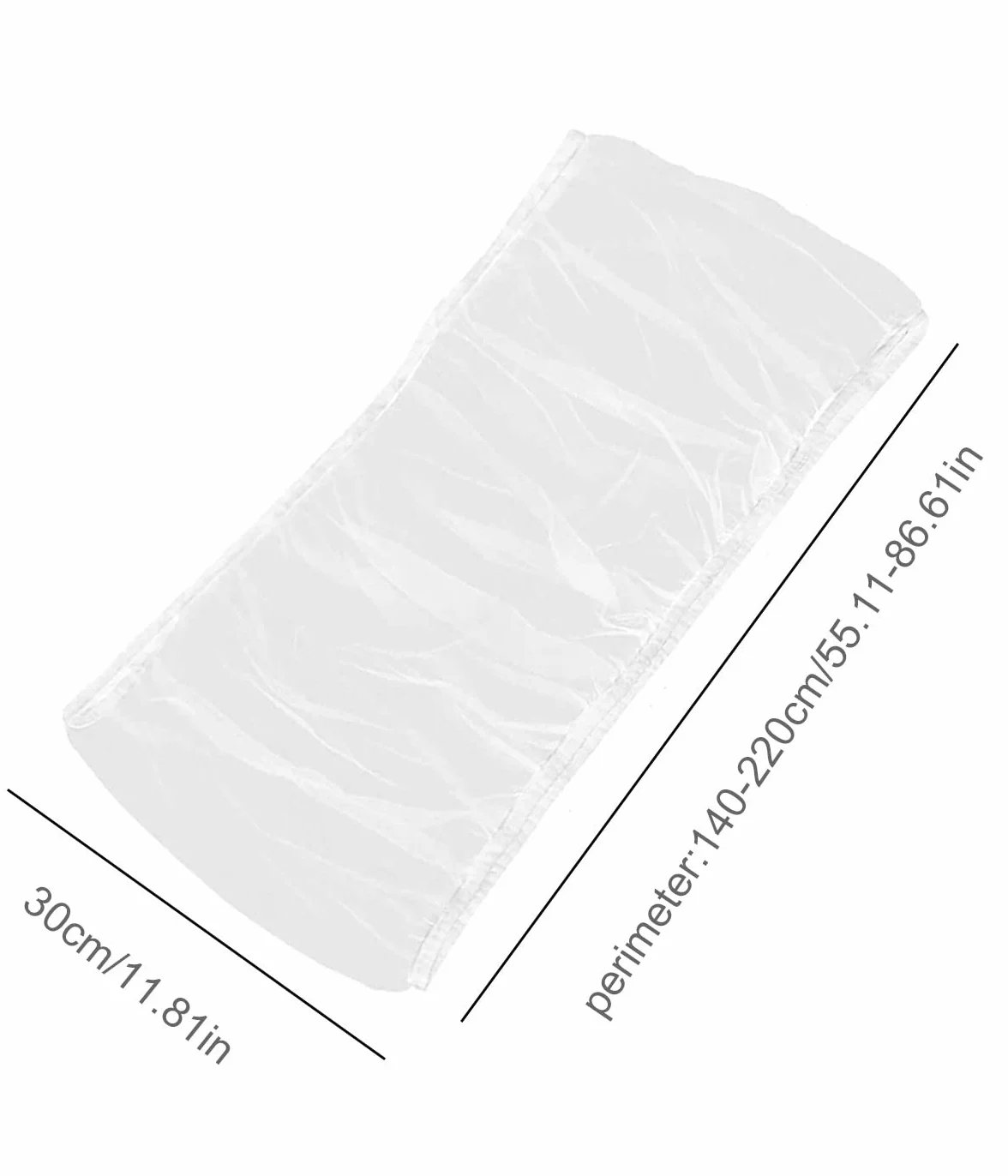 Pokrowiec na klatkę dla ptaków, klatka dla ptaków, do klatek na nasiona, do klatek o obwodzie 140-220 cm, okrągła, kwadratowa, biała