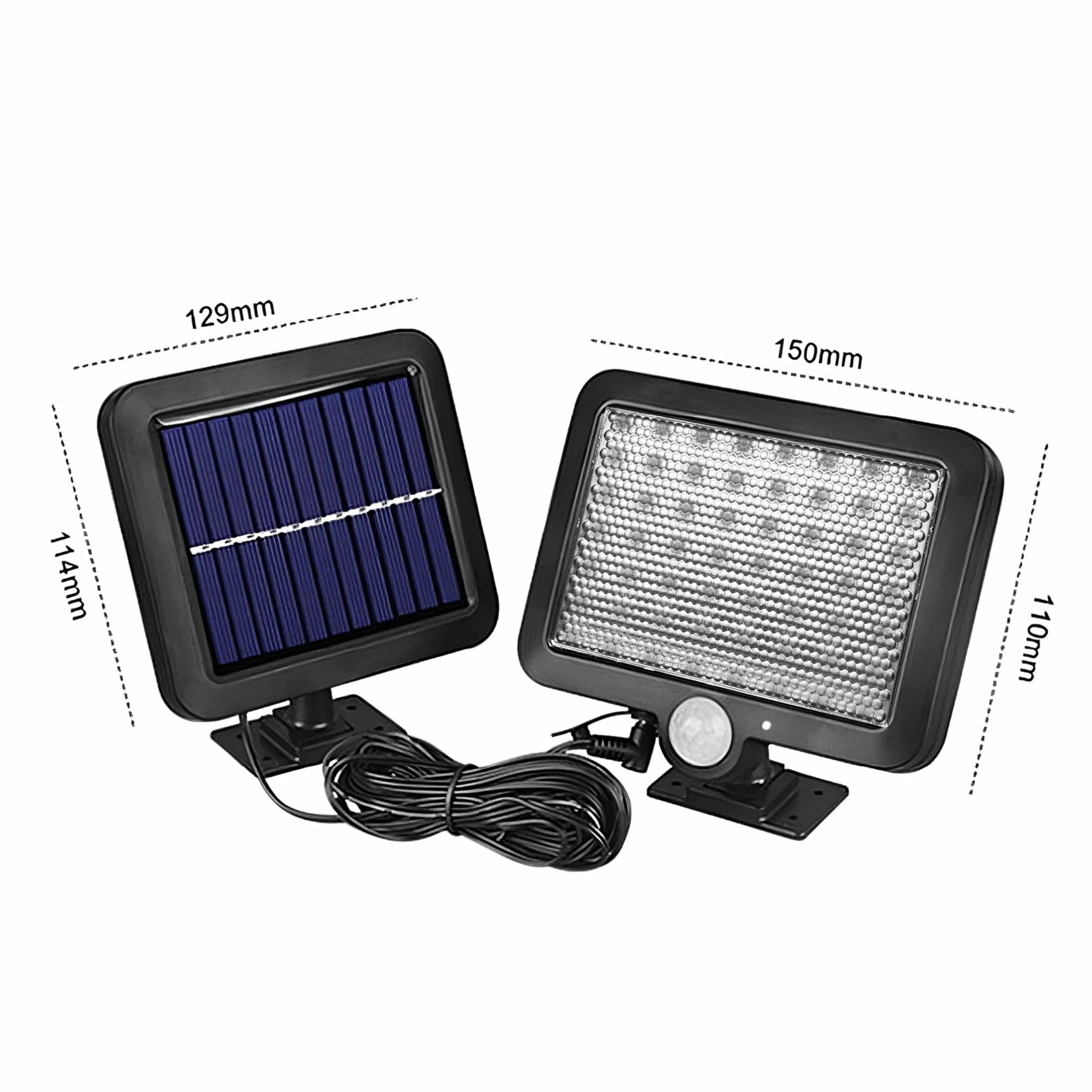 Retoo Lampa solarna do użytku na zewnątrz z czujnikiem ruchu 108 diod LED nowy model lampy do ogrodu lampa solarna do użytku na zewnątrz idealne na patio werandę garaż drzwi wejściowe