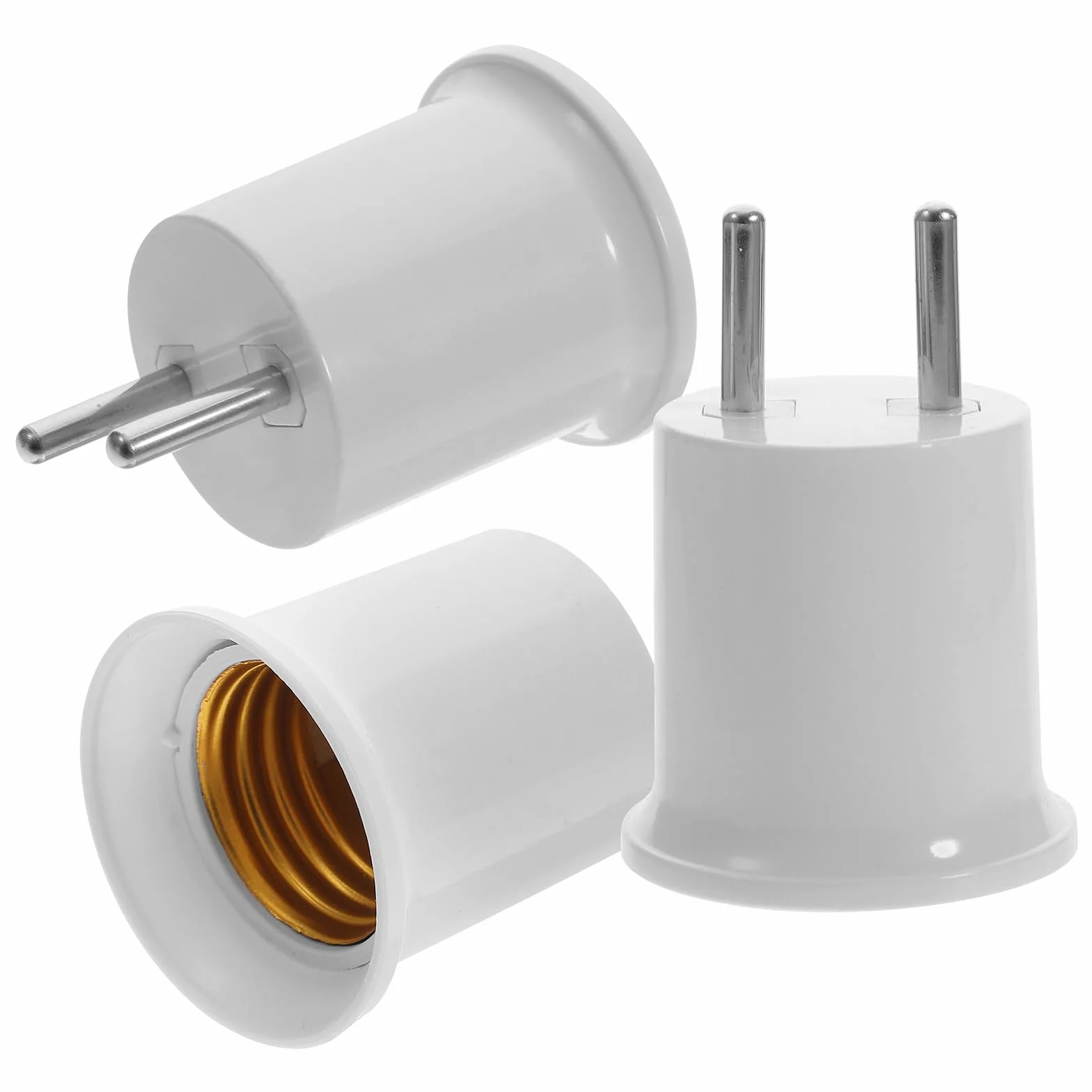 Housoutil 3 szt. Light Converter na E27 na 2-pinową oprawkę lampy E27, oprawka zamienna z uchwytem żarówkę w stylu vintage, do przenośnej lampy kuchennej/garażowej