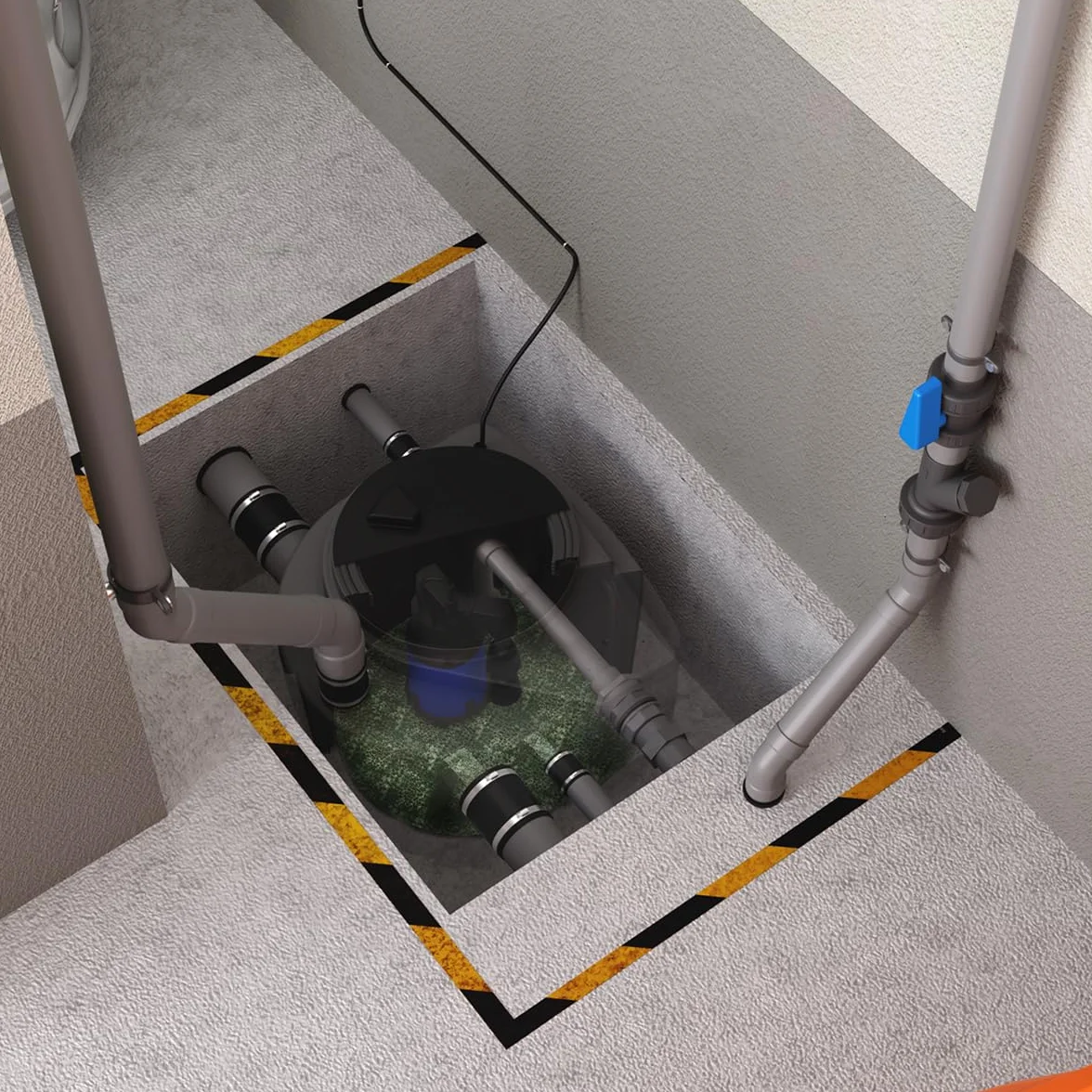 SFA - Sanifos 110 - Stacja podnoszenia wody szarej i deszczowej - Zakopywanie - Automatyczna pompa - Łatwa instalacja i obsługa - 4 wejścia - dom - 72,2 x 58,6 x 51,5 cm - Wyprodukowano we Francji
