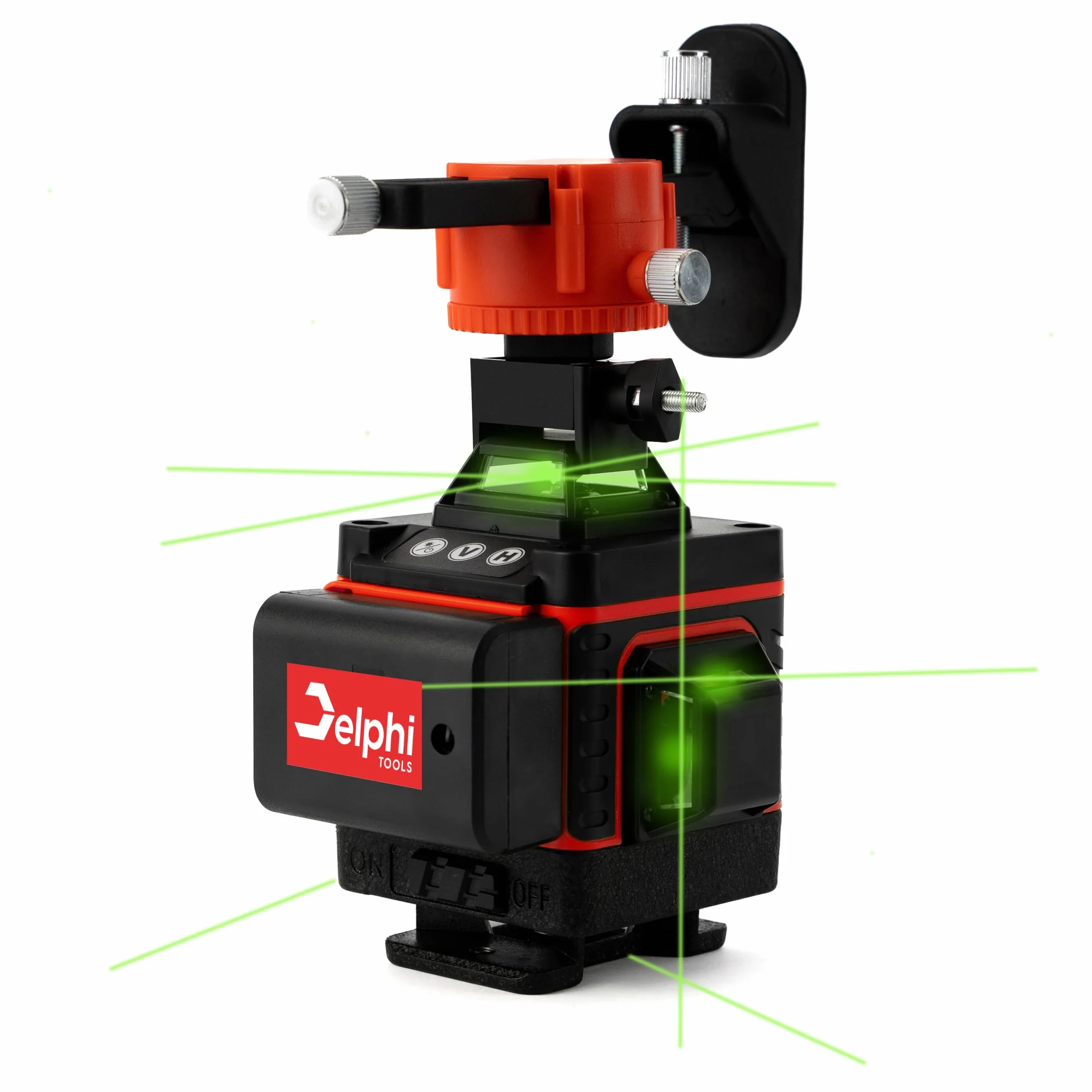 Delphi Laser krzyżowo-liniowy 4D 360° 16 Line automatyczny samopoziomujący IP54 zielony