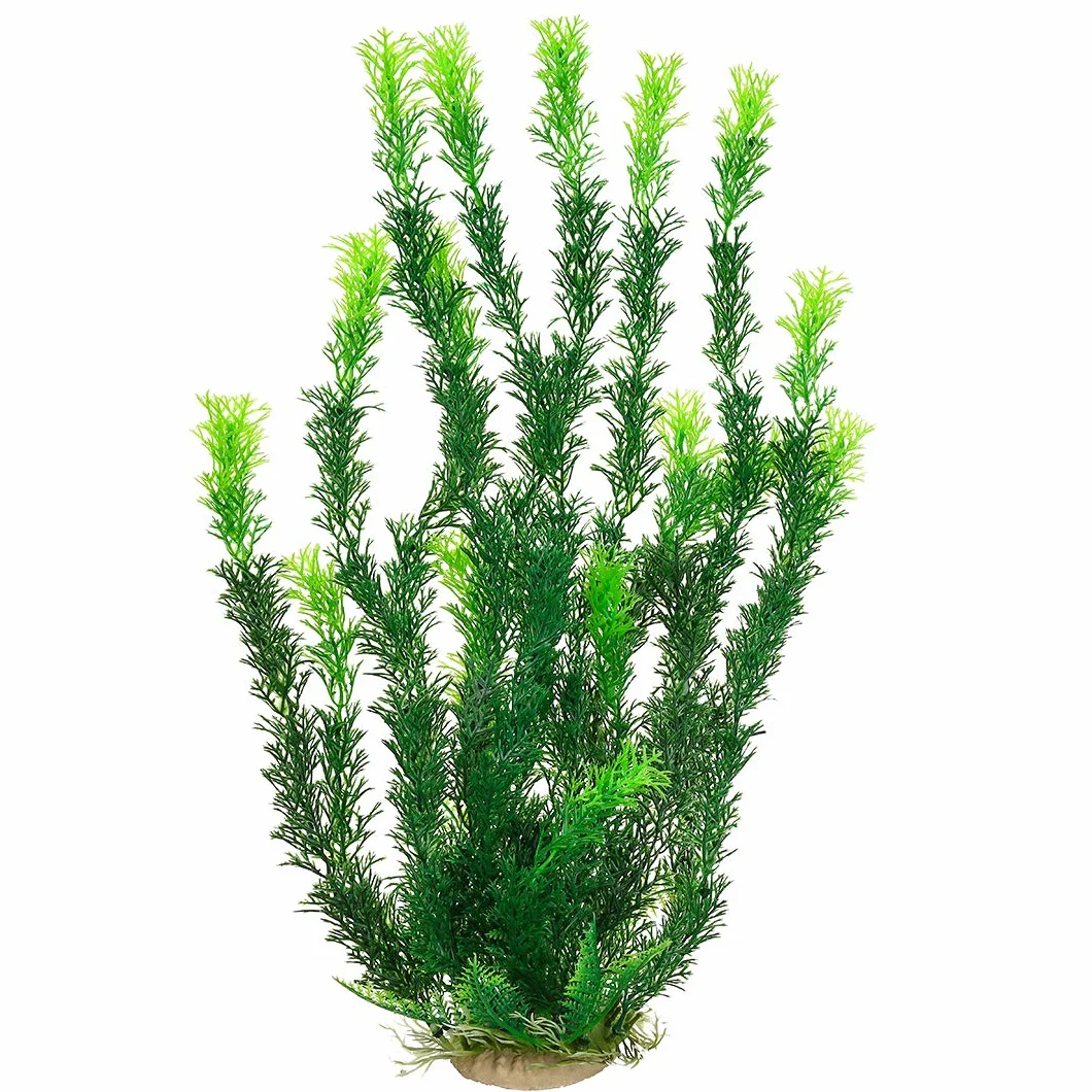 Sztuczne rośliny wodne dekoracja akwarium Aqua Bouquet Plant 47 cm zielony żółty