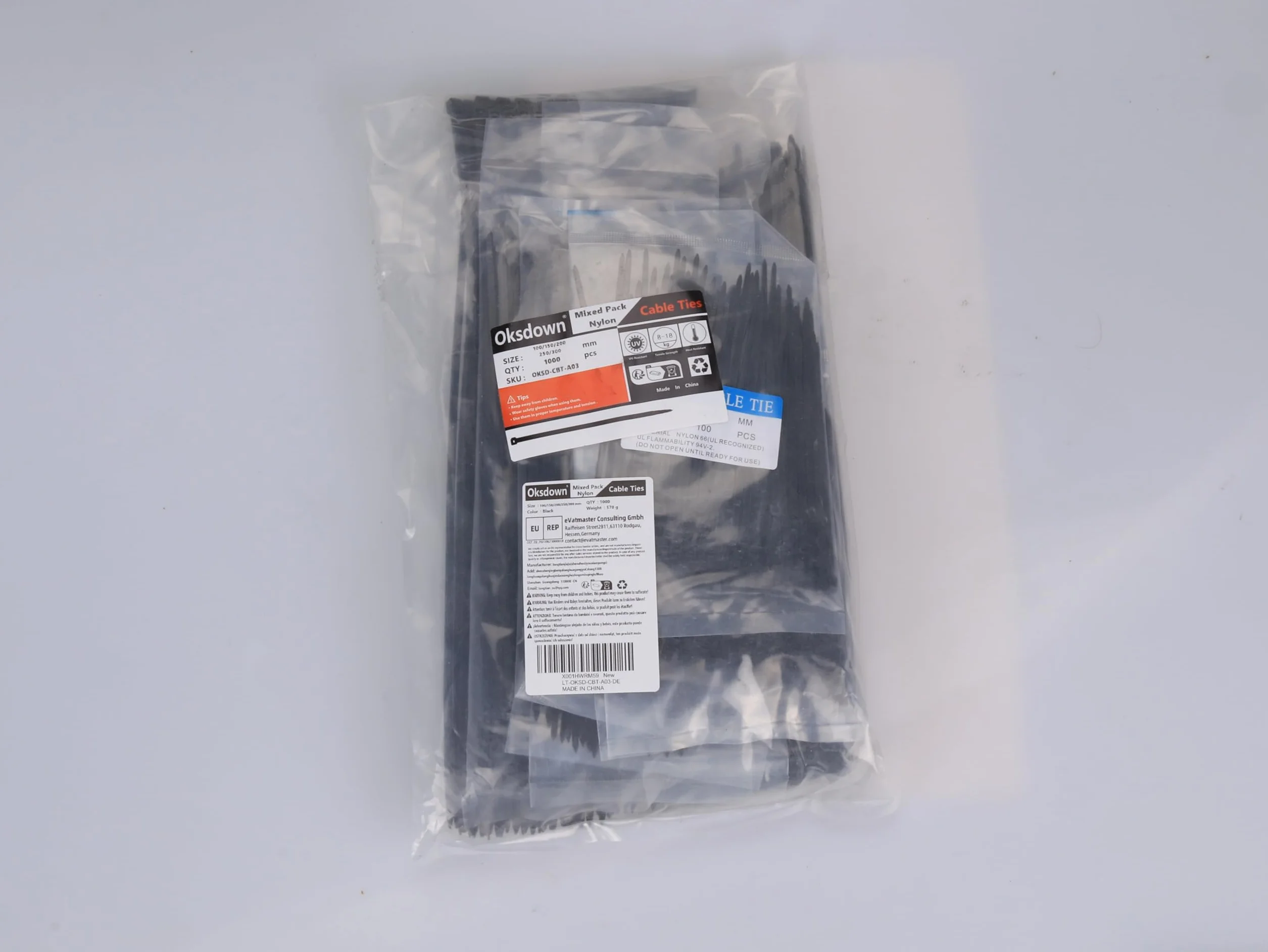 1000 sztuk czarne opasek kablowych nylonowe plastikowy mieszane mocne długie plastikowe różne rozmiary 100/150/200/250/300 mm klipsów kablowych